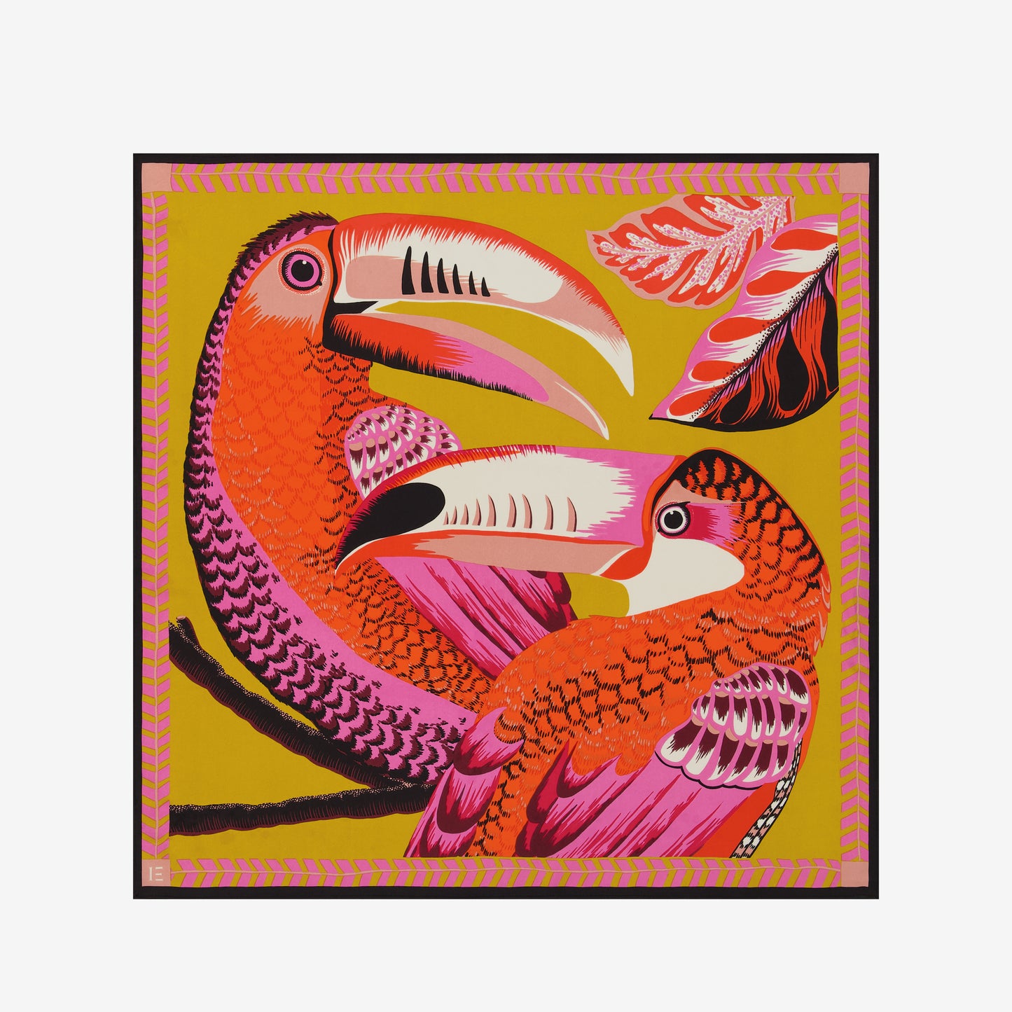 Foulard quadrato 65 - Toucan - Giallo