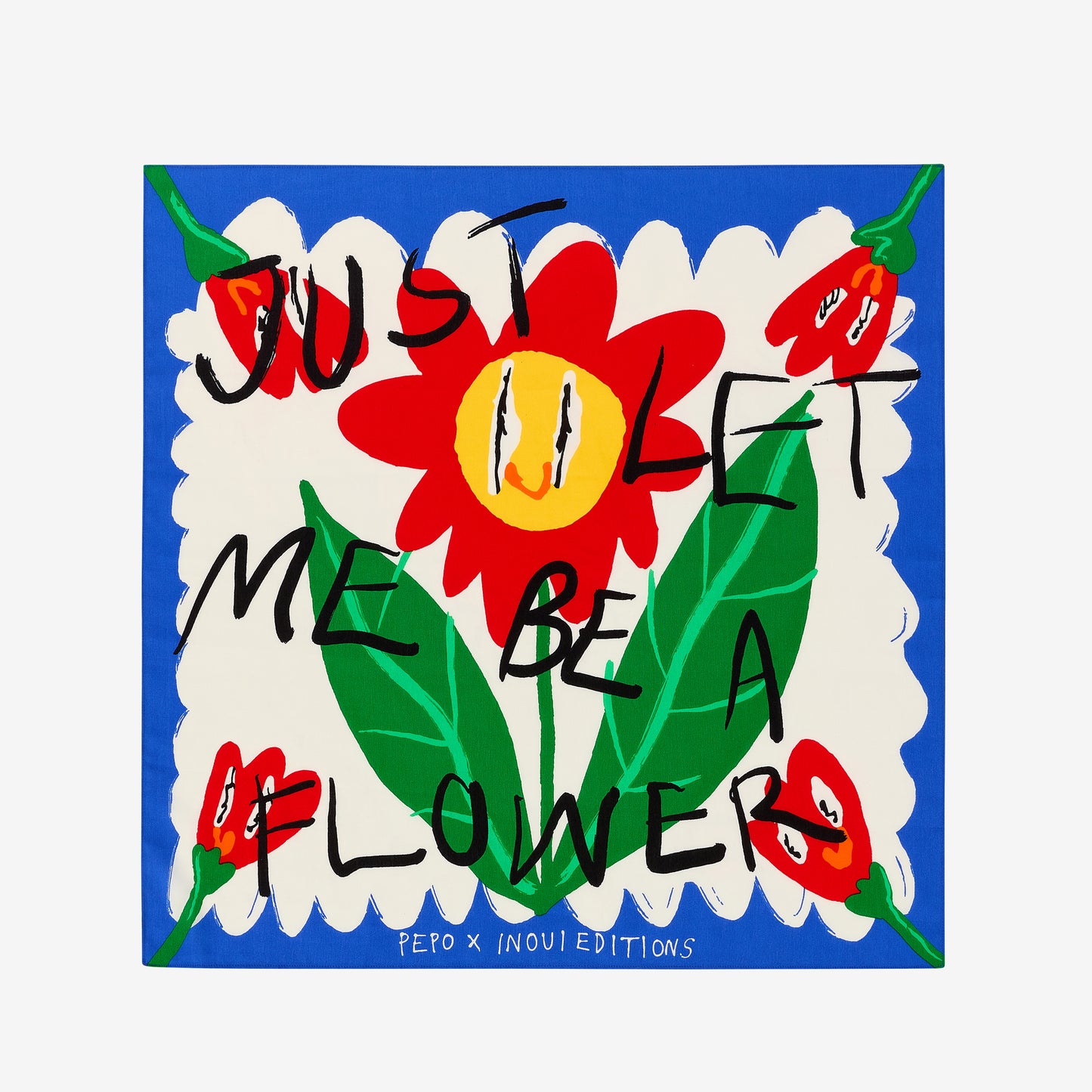 Square 65 - Flower - White