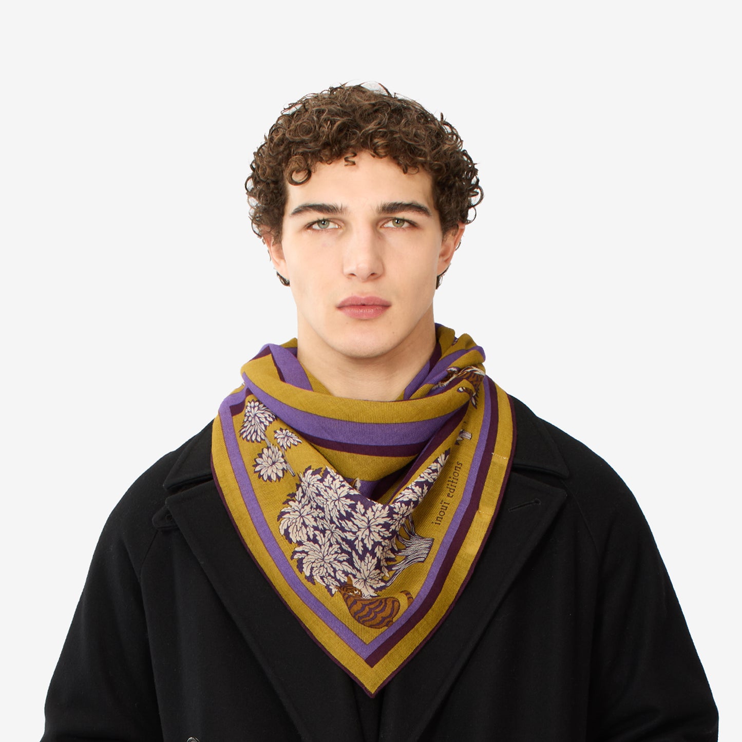 Foulard quadrato 100 - Labyrinthe - Viola