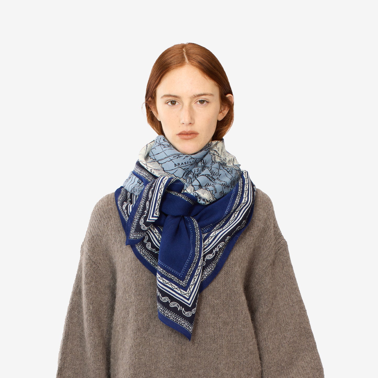 Square 130 - Mappemonde - Blue