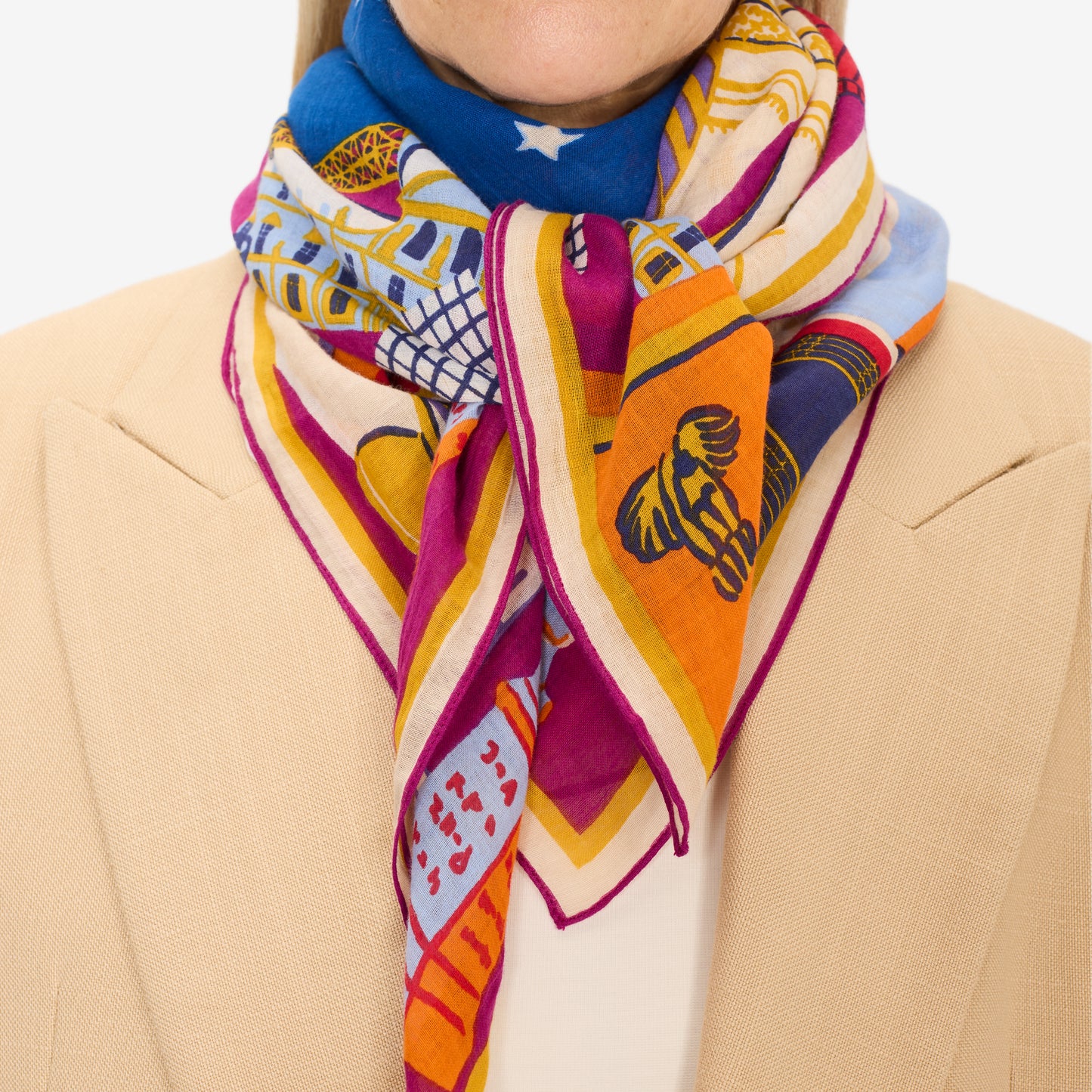 Foulard quadrato 100 - J'Aime Paris - Notte