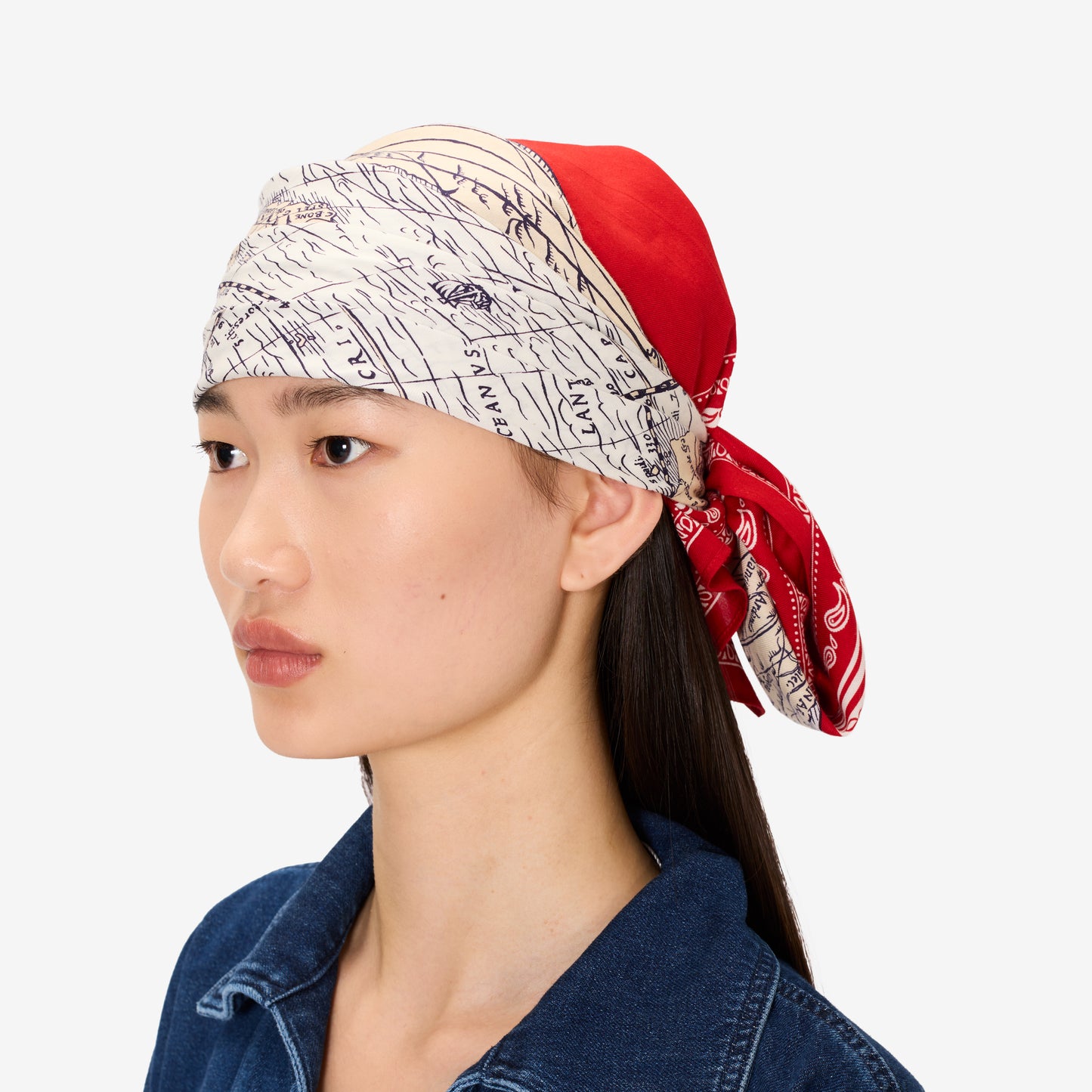 Square 100 - Mappemonde - Red