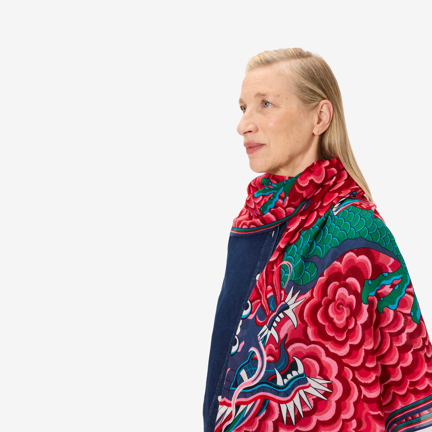 Square 130 - Dragon - Fuchsia