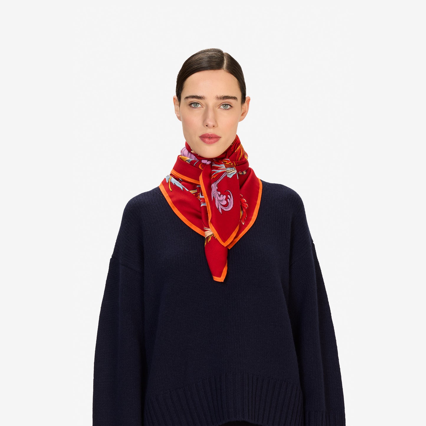 Pañuelo 100 - Rococo - Rojo