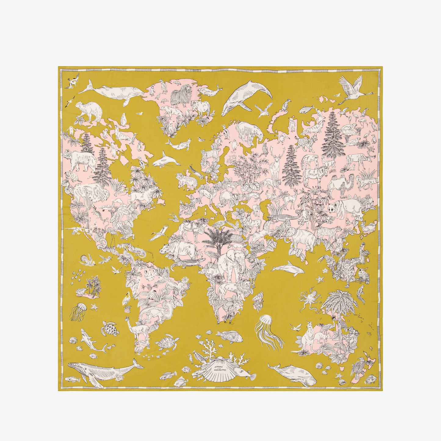 Pañuelo 130 - Atlas - Amarillo
