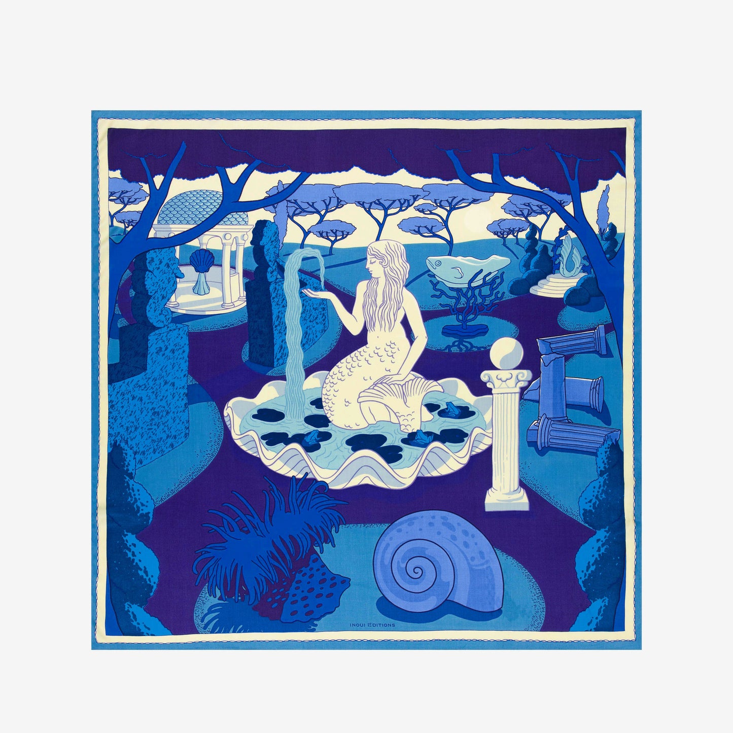 Quadrato 100 - Jardin - Blu