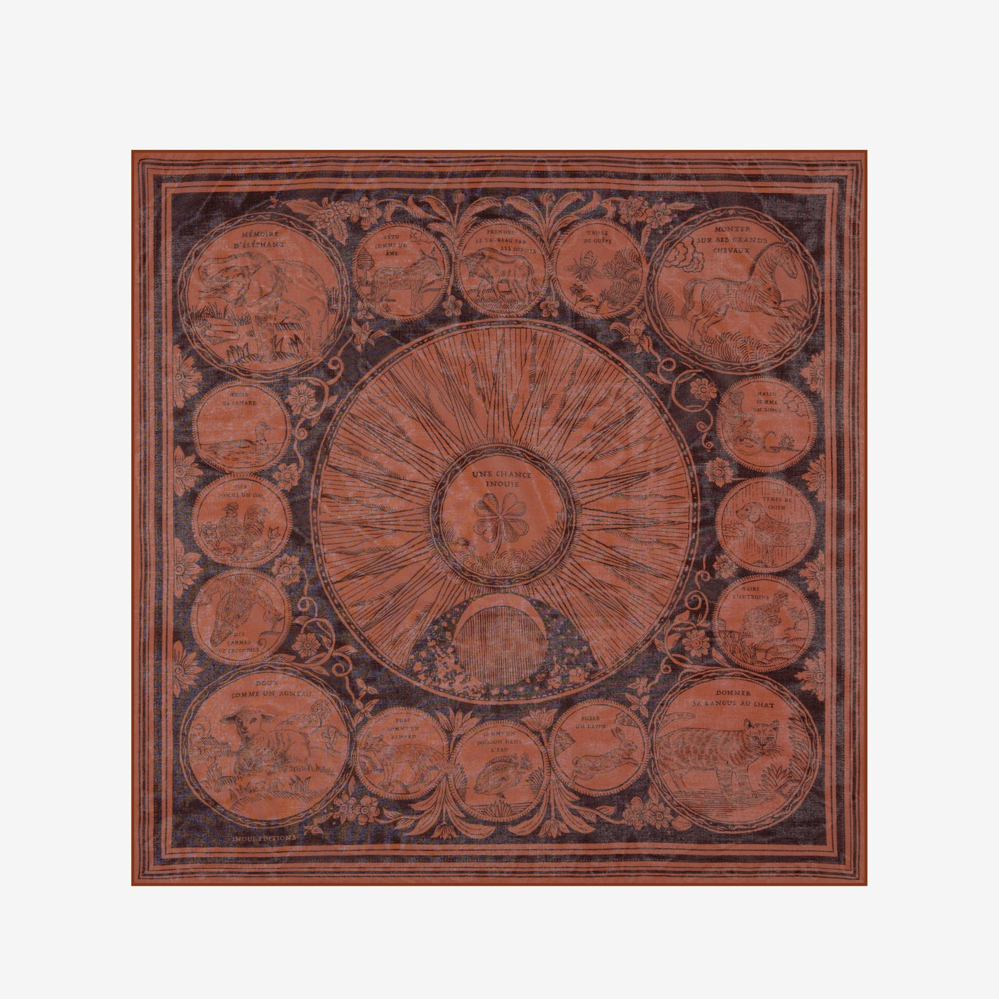 Square 70 Cotton - Chance Inoui - Brown