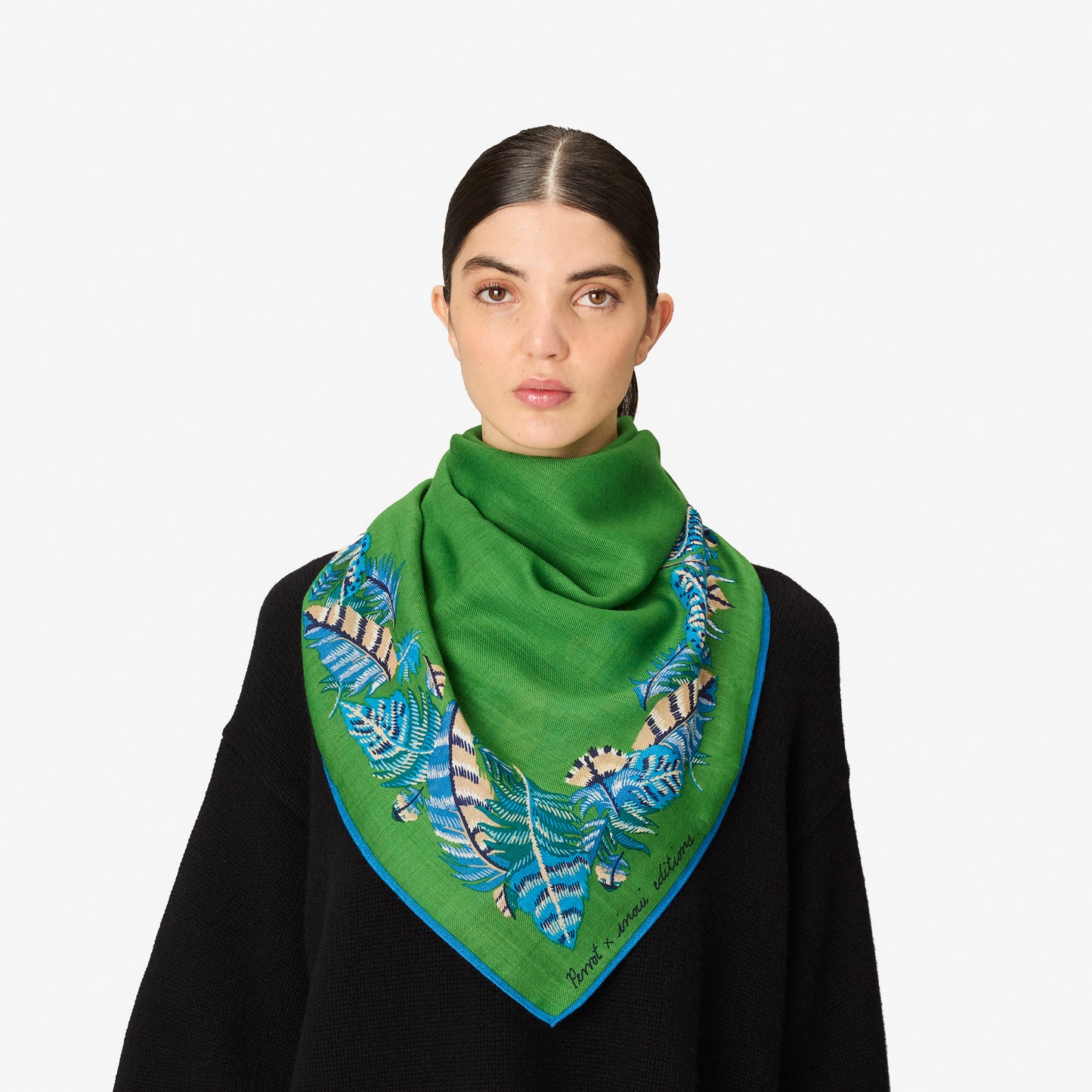 Pañuelo 100 - Plumes - Verde
