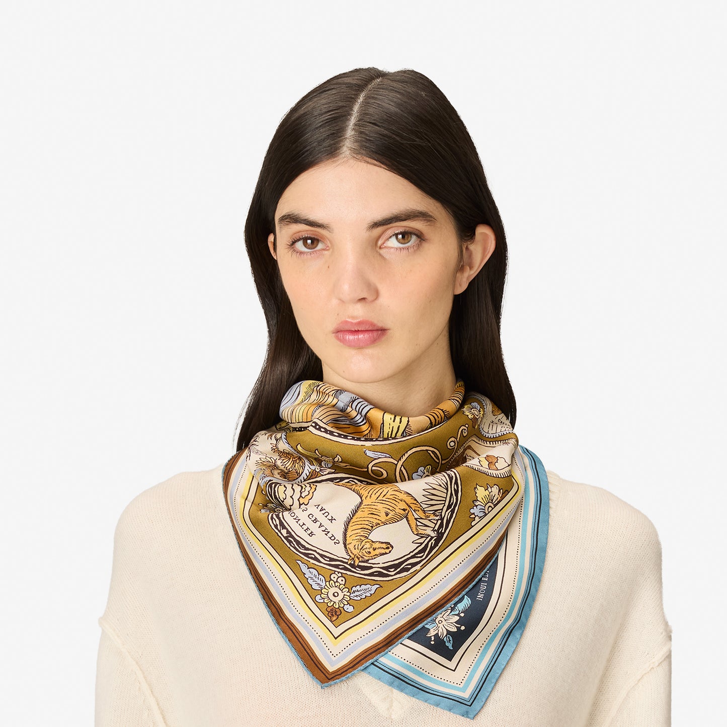 Square 65 - Chance Inoui - Navy / Golden Brown