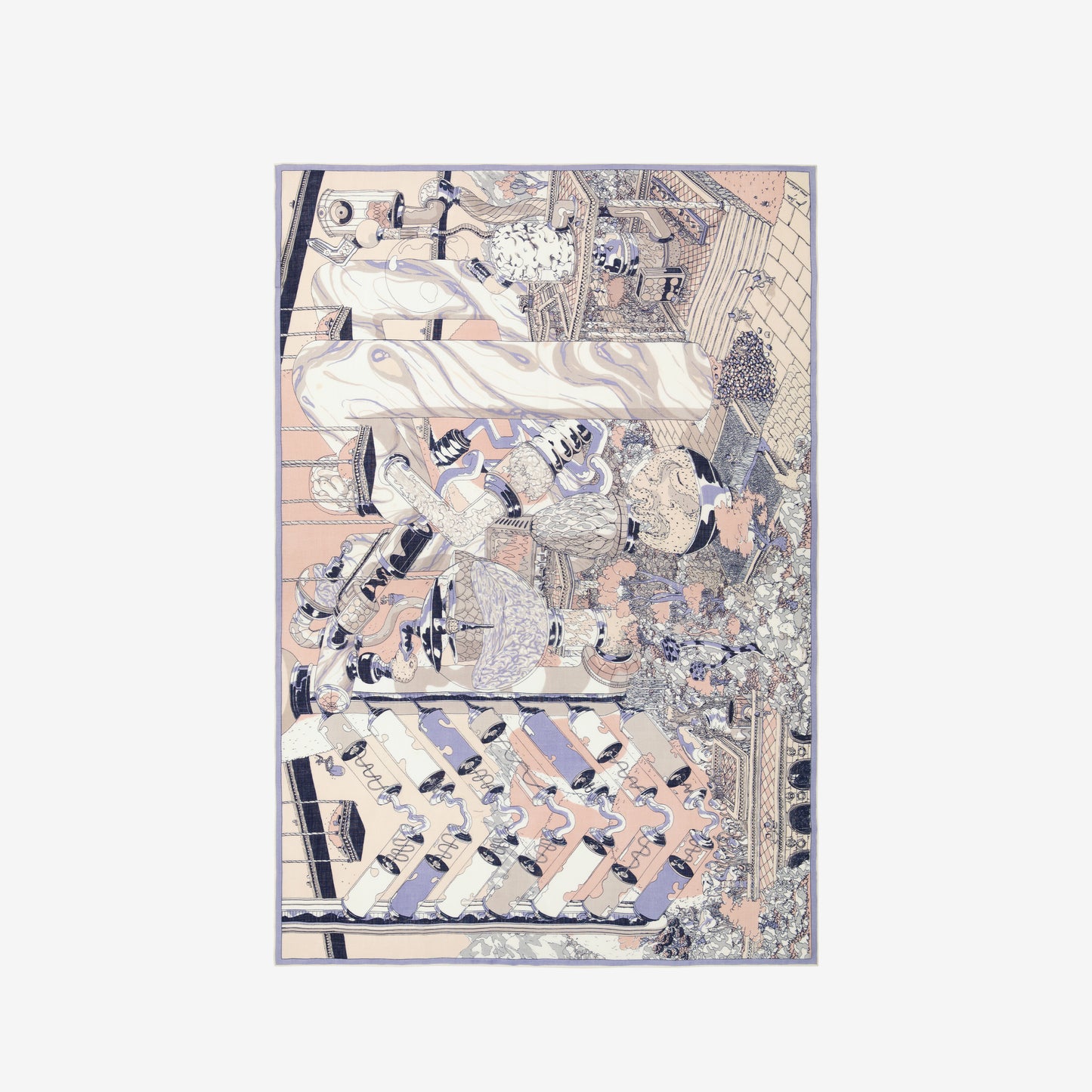 Scarf 130 - Imprimerie - Nude