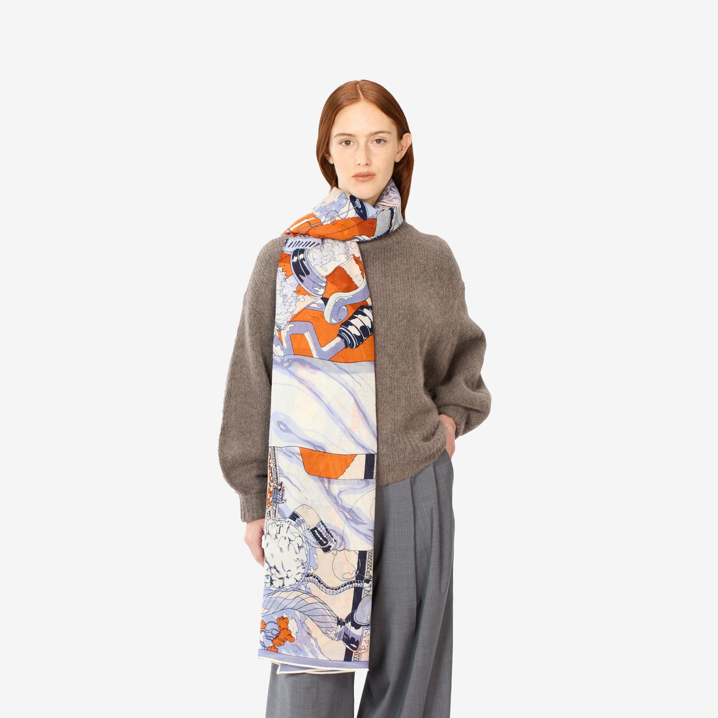 Scarf 130 - Imprimerie - Grey