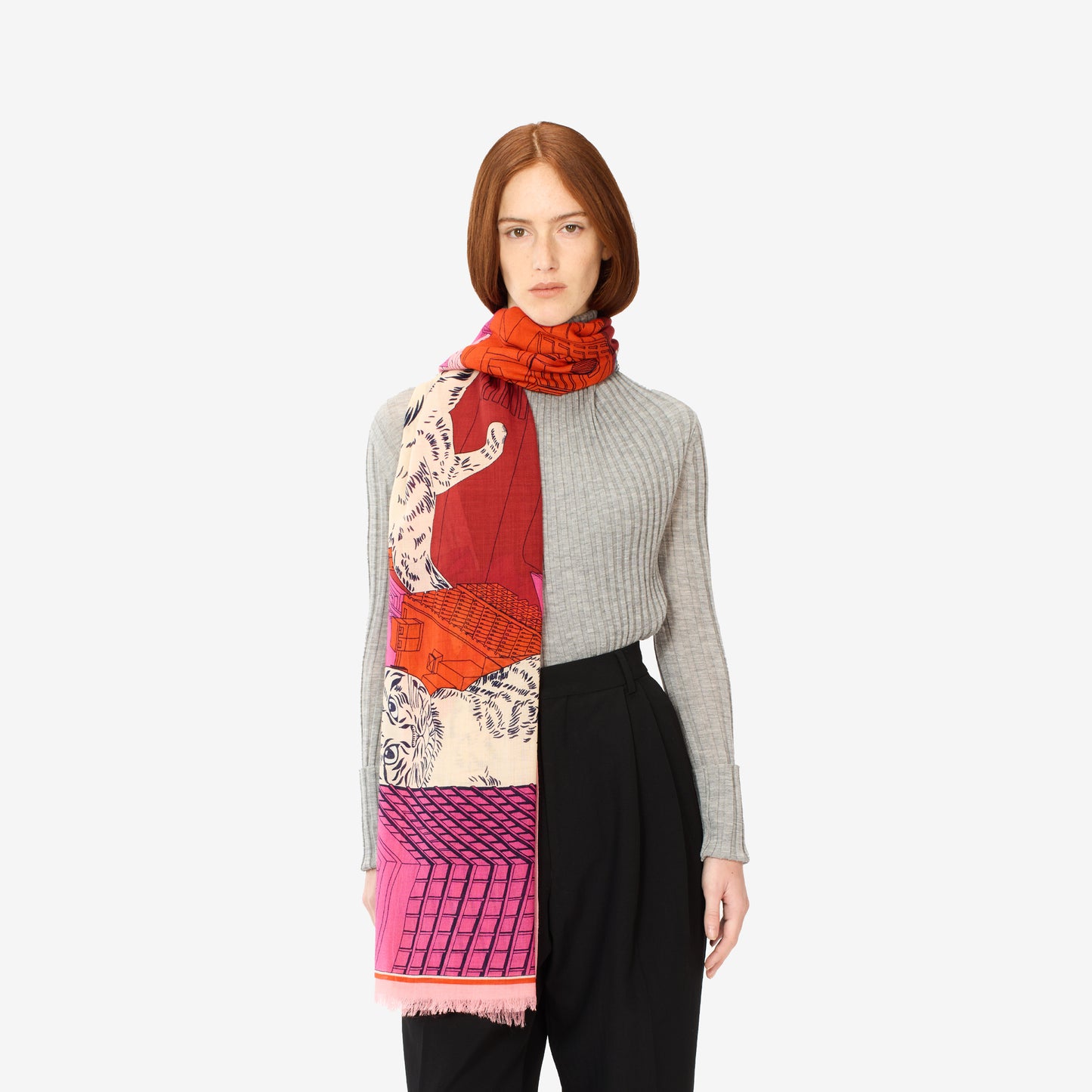 Scarf 70 - Tokyo - Fuchsia