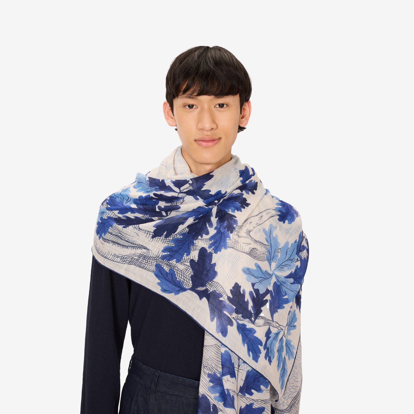 Scarf 100 - Amboise - Blue