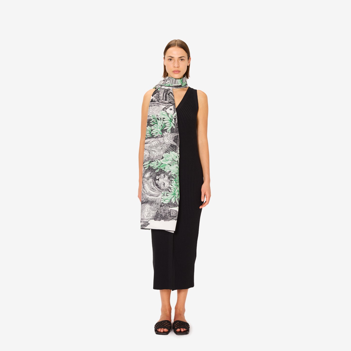 Scarf 100 - Piranesi - Green