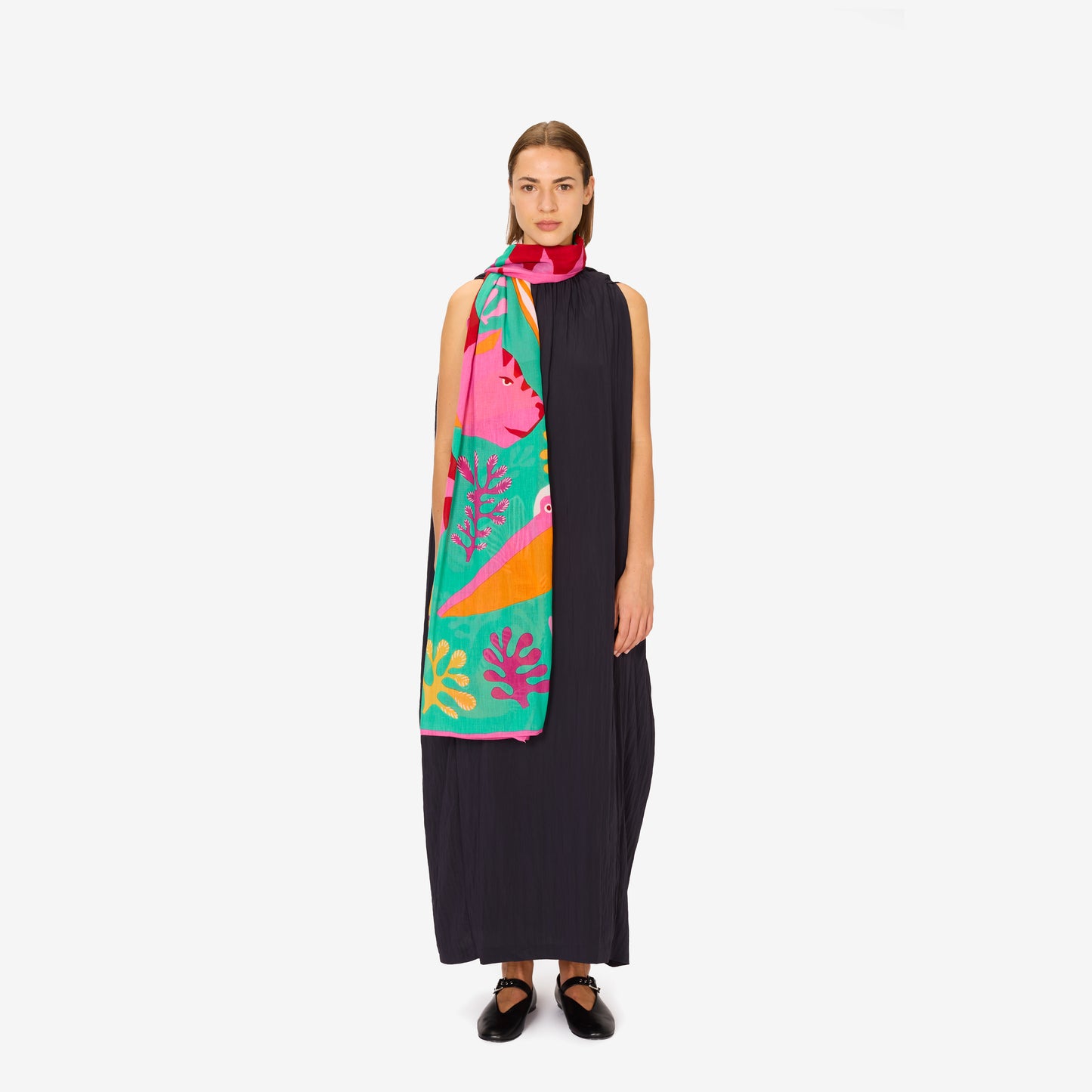 Scarf 100 - Splash - Turquoise