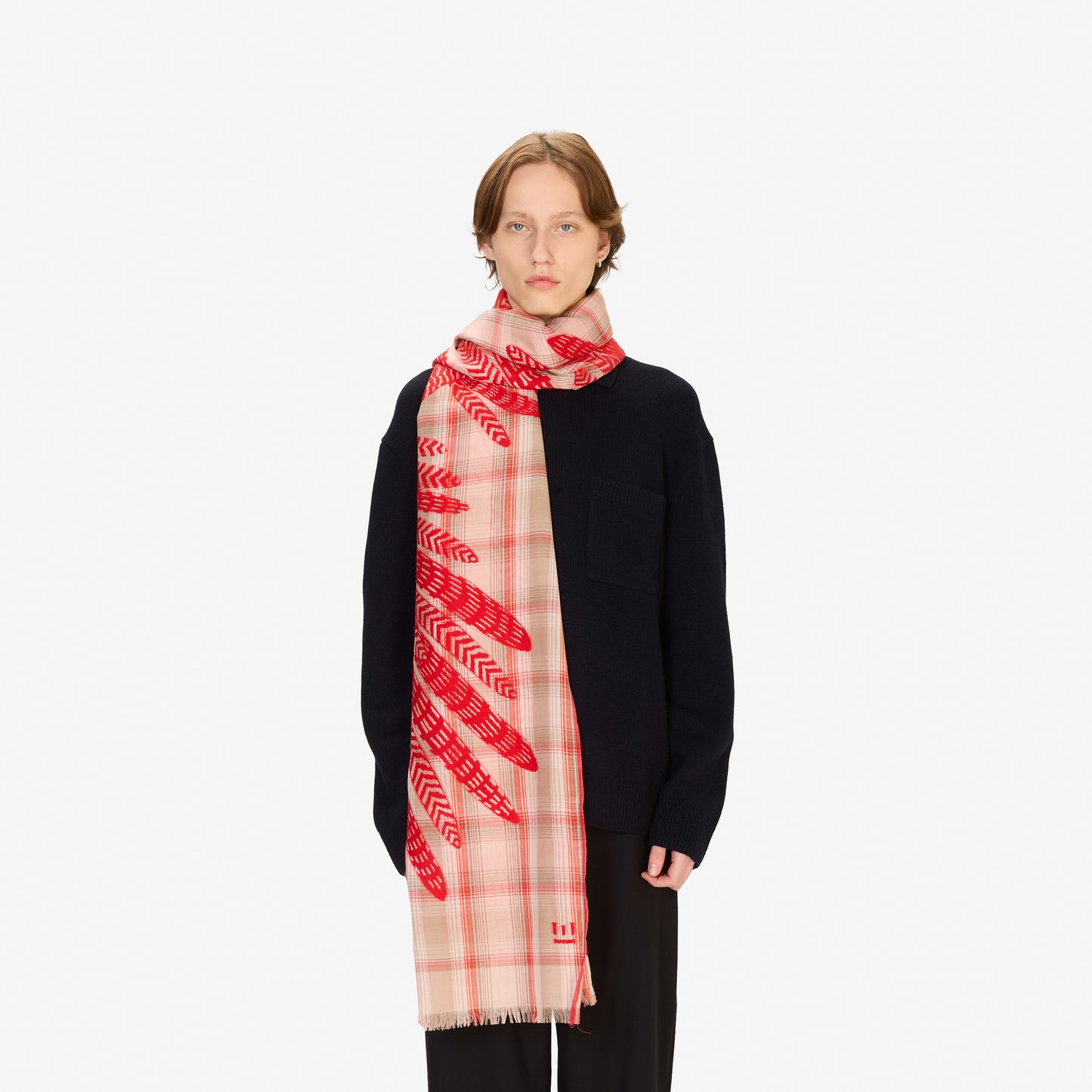 Sciarpa 70 3D - Hedwige - Coral