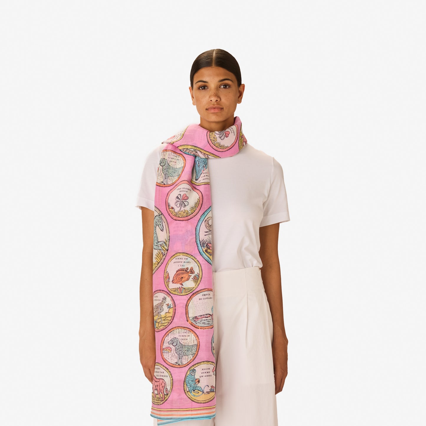 Scarf 100 - Chance Inoui - Pink