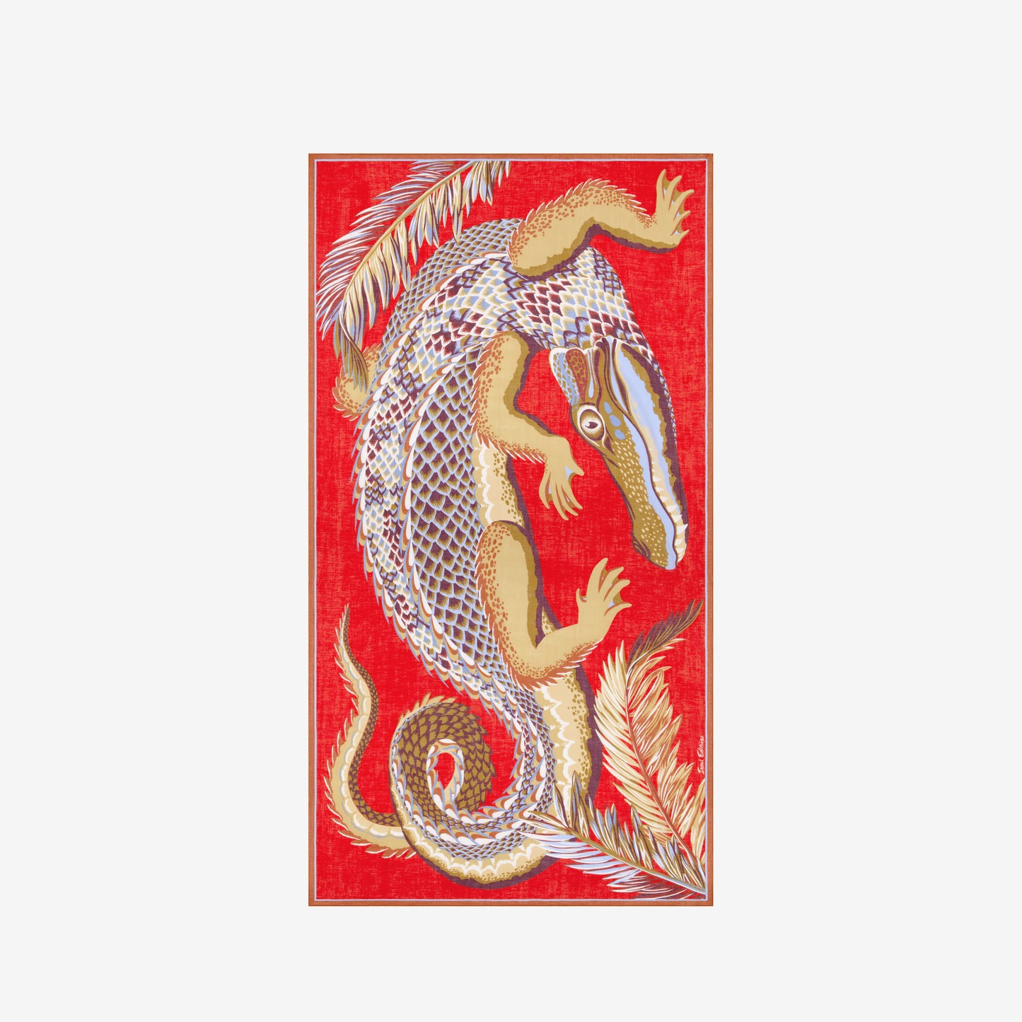 Schal 100 - Croco - Rot