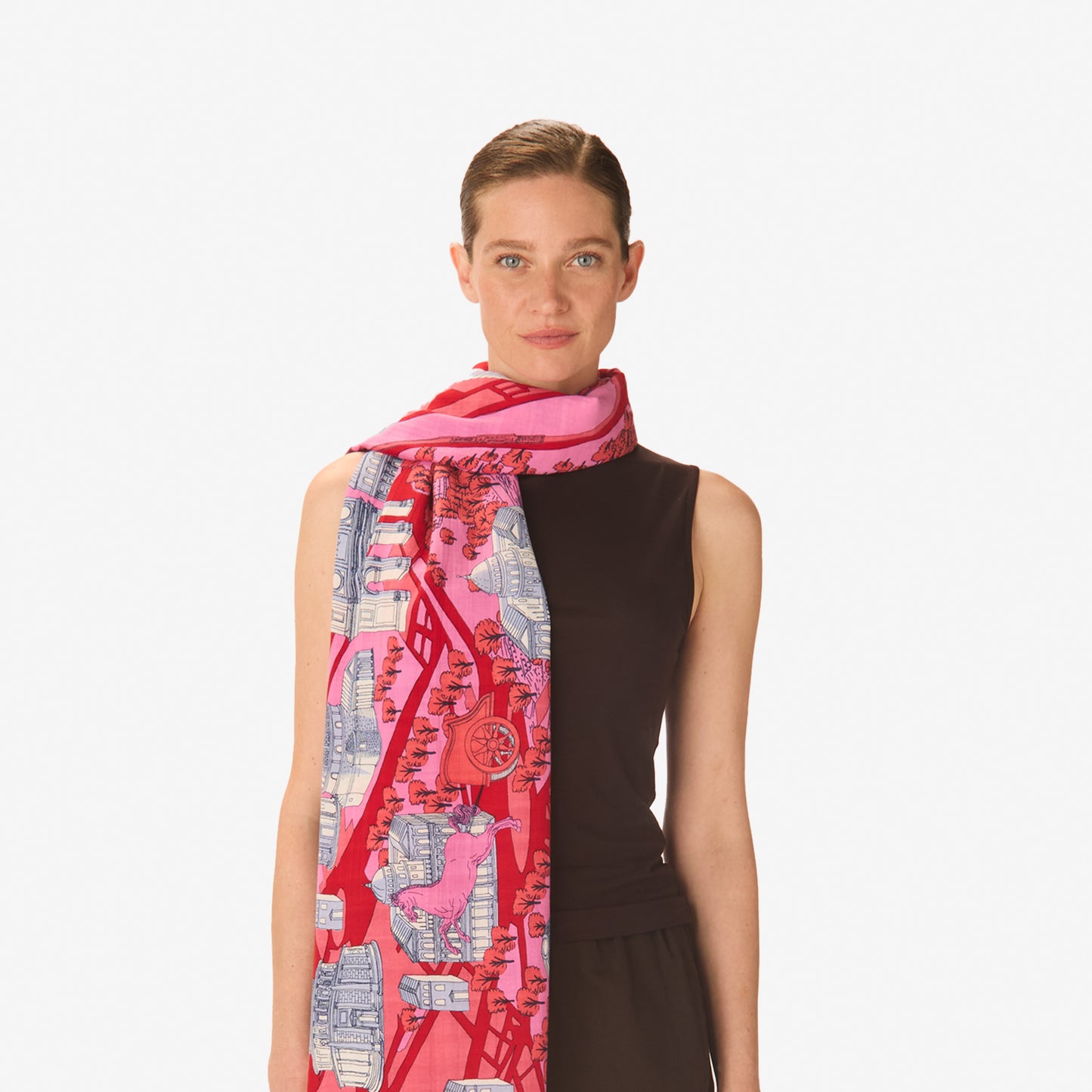 Scarf 100 - Rome - Red