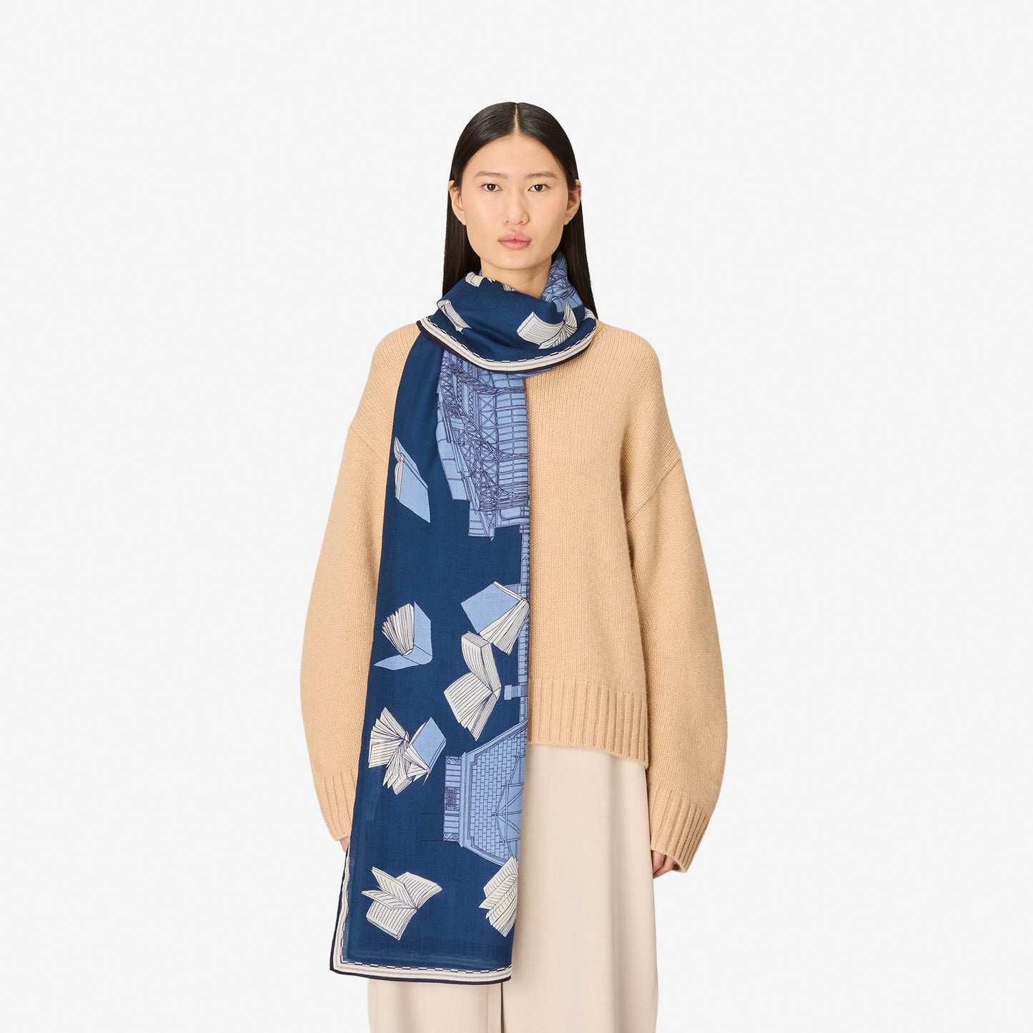 Scarf 100 - Vivienne - Blue