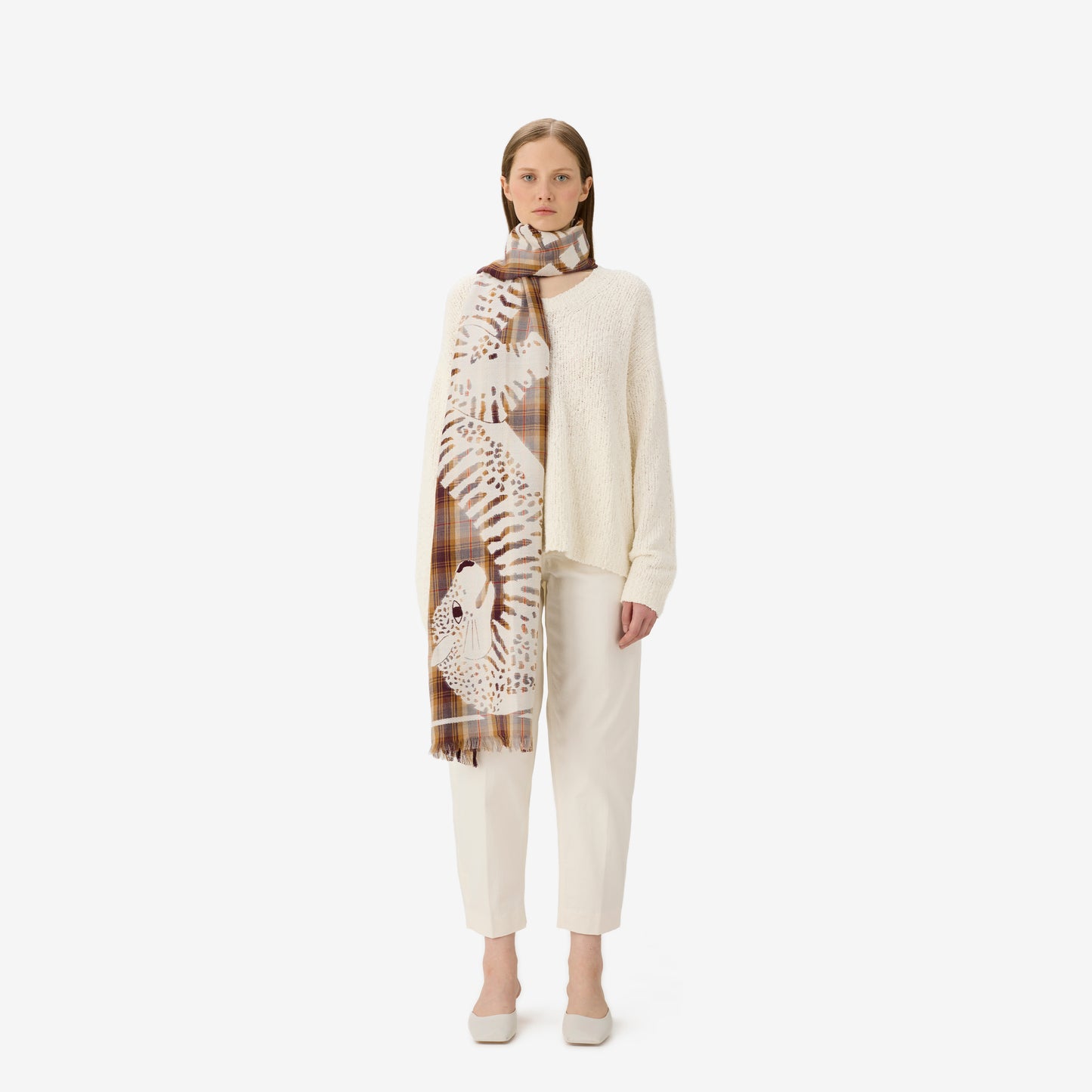 Bufanda 70 - 3d - Panteo - Beige