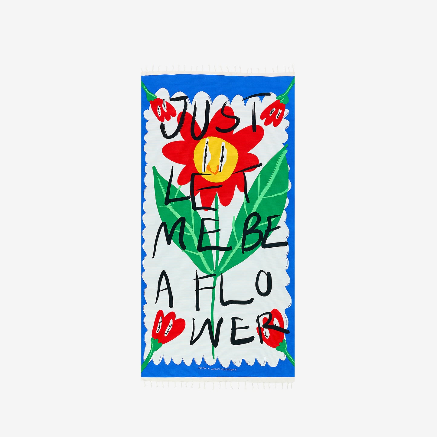 Toalla Fouta 100 - Flower - Blanco