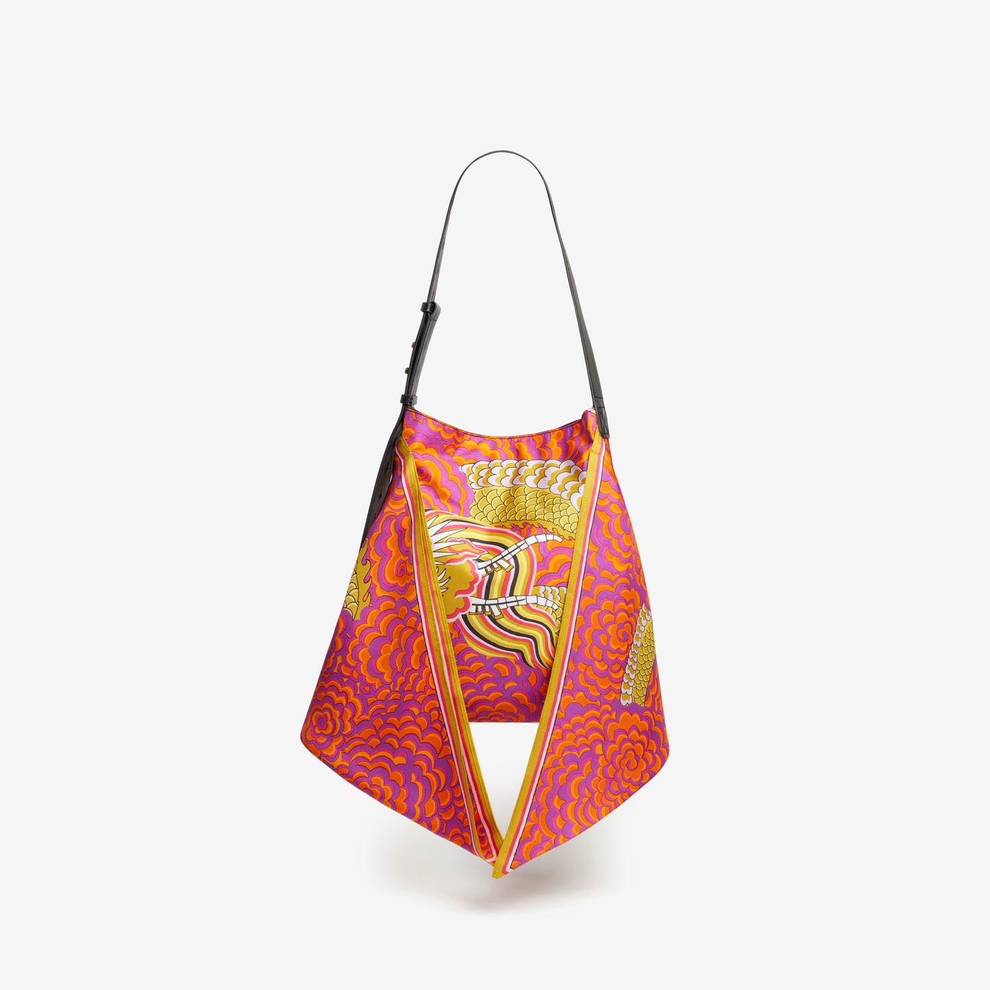 Scarf Bag S - Dragon - Fuchsia