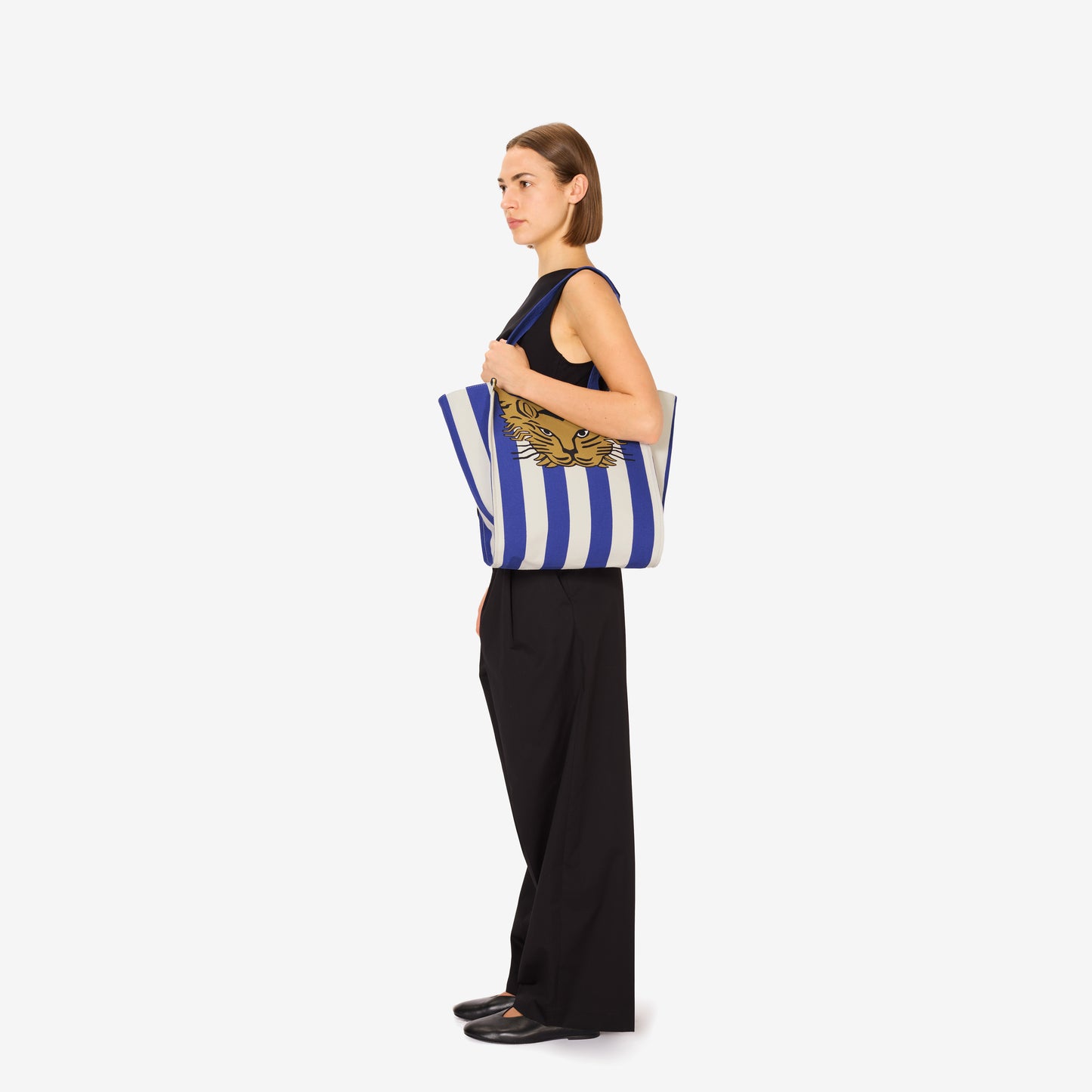 Bolso Tote - Baldo Stripes - Azul Marino