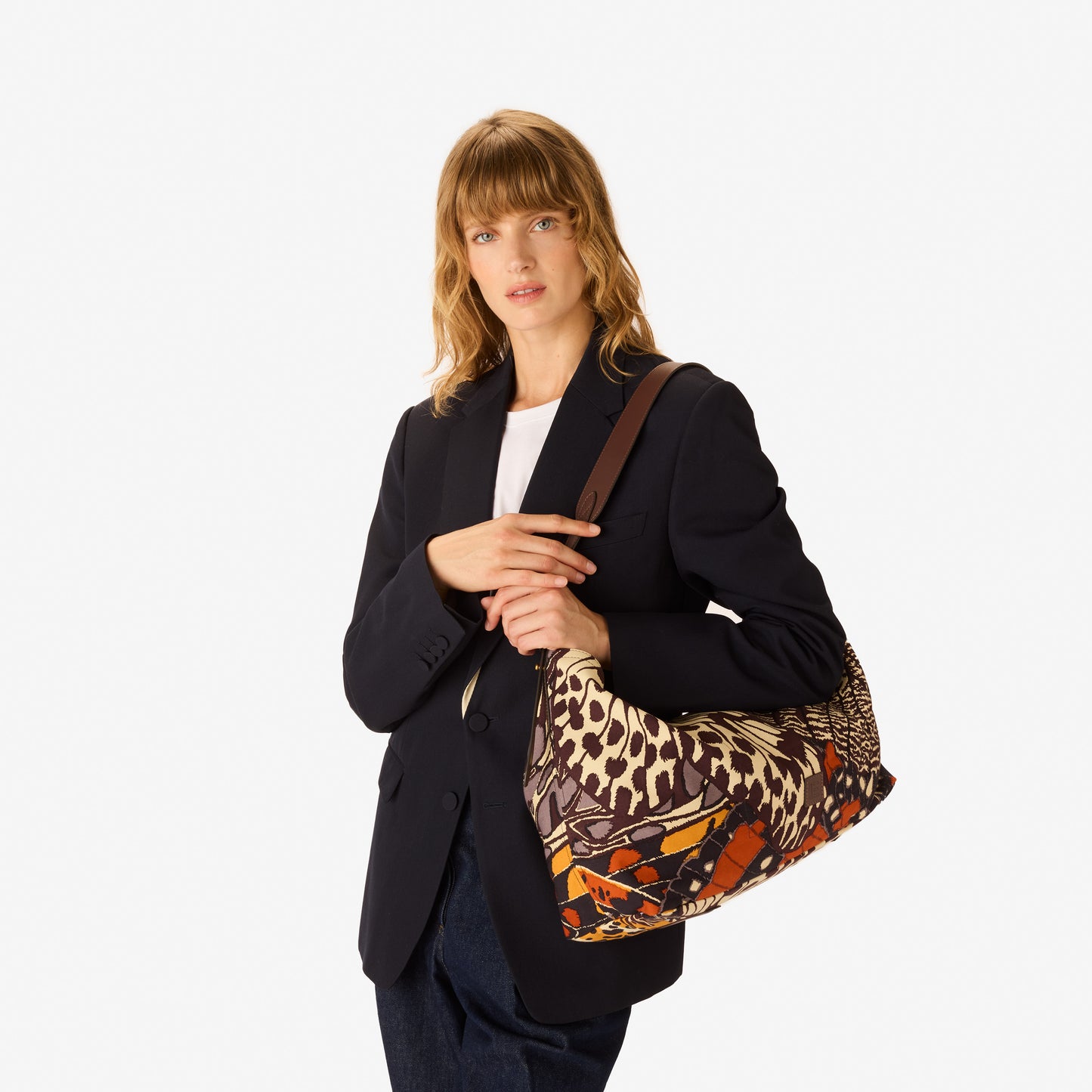 Maxi Campus Bag - Papillons - Natural
