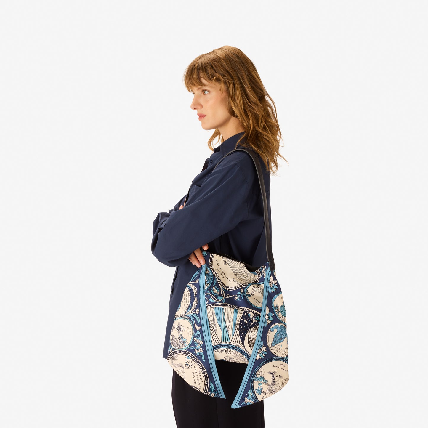 Sac Foulard - Chance Inoui - Bleu Marine