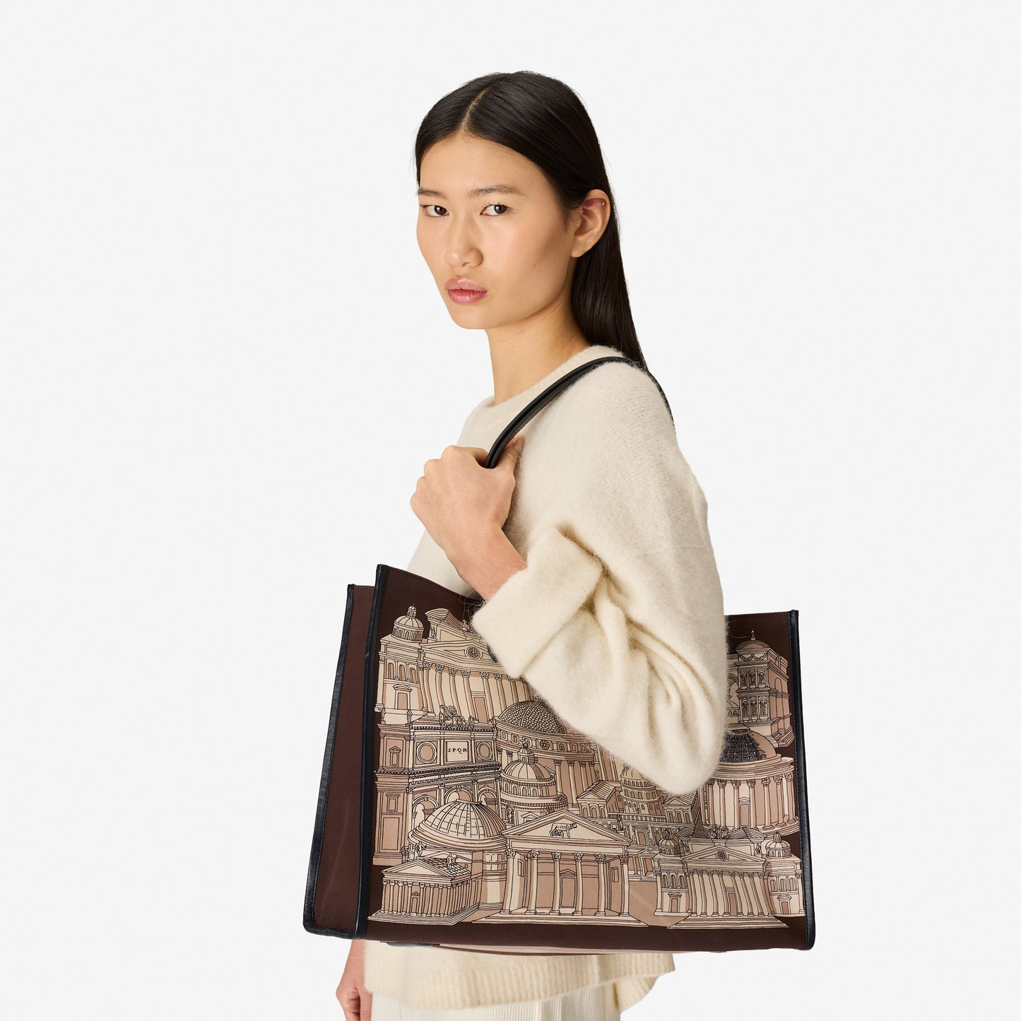 Shopping Tasche - Roma - Braun