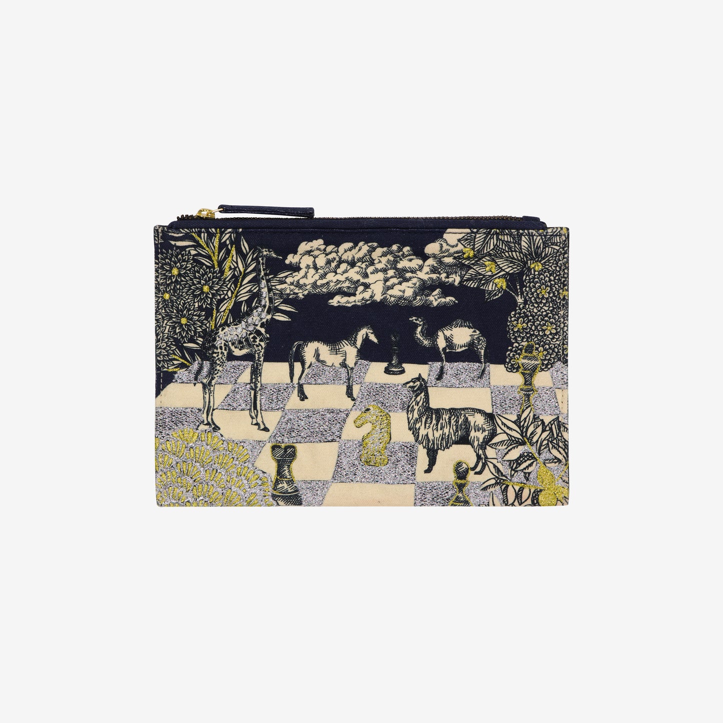 Bolso de Mano Bordado - Magnus - Azul Marino