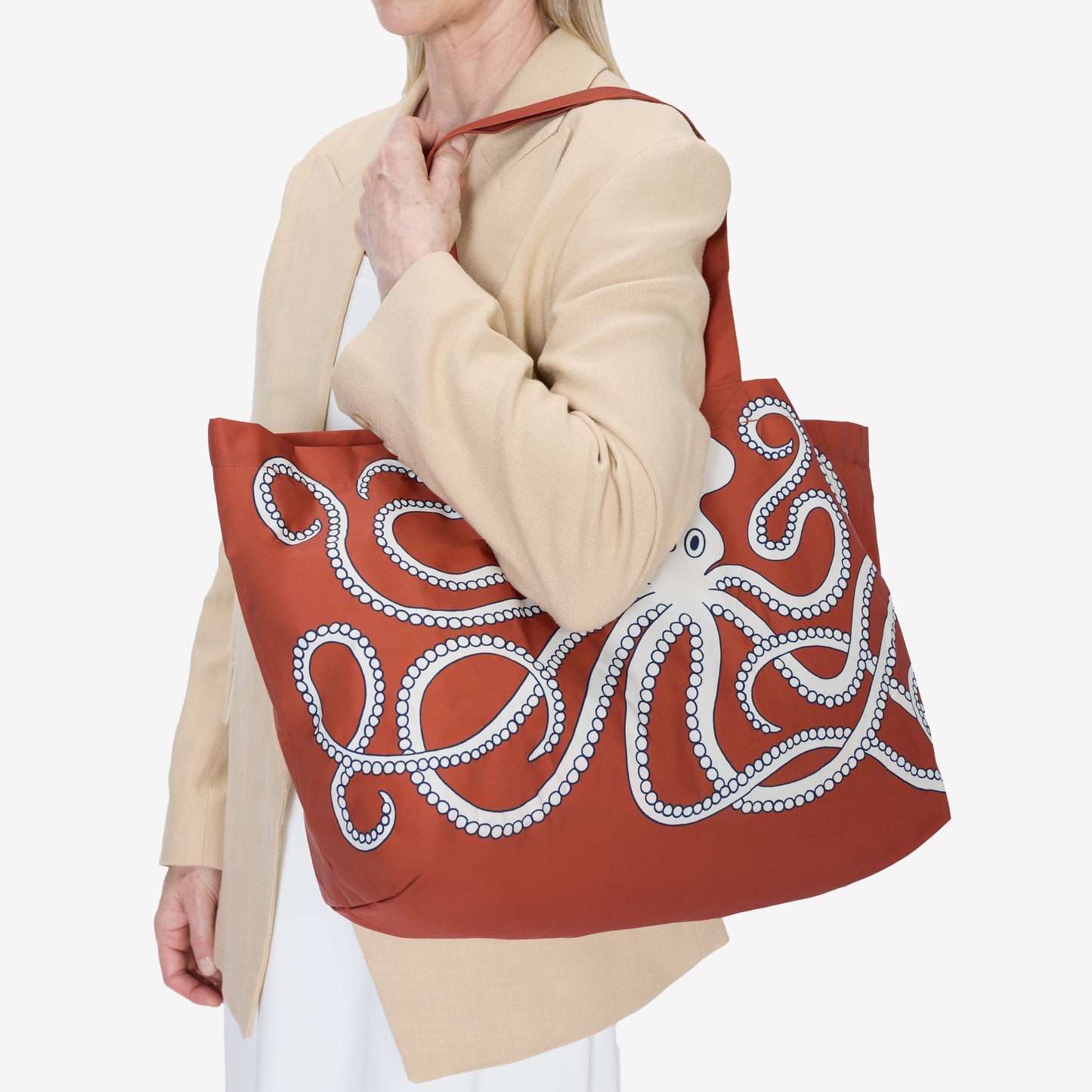 Bolso Maxi Shopper - Octopus - Naranja