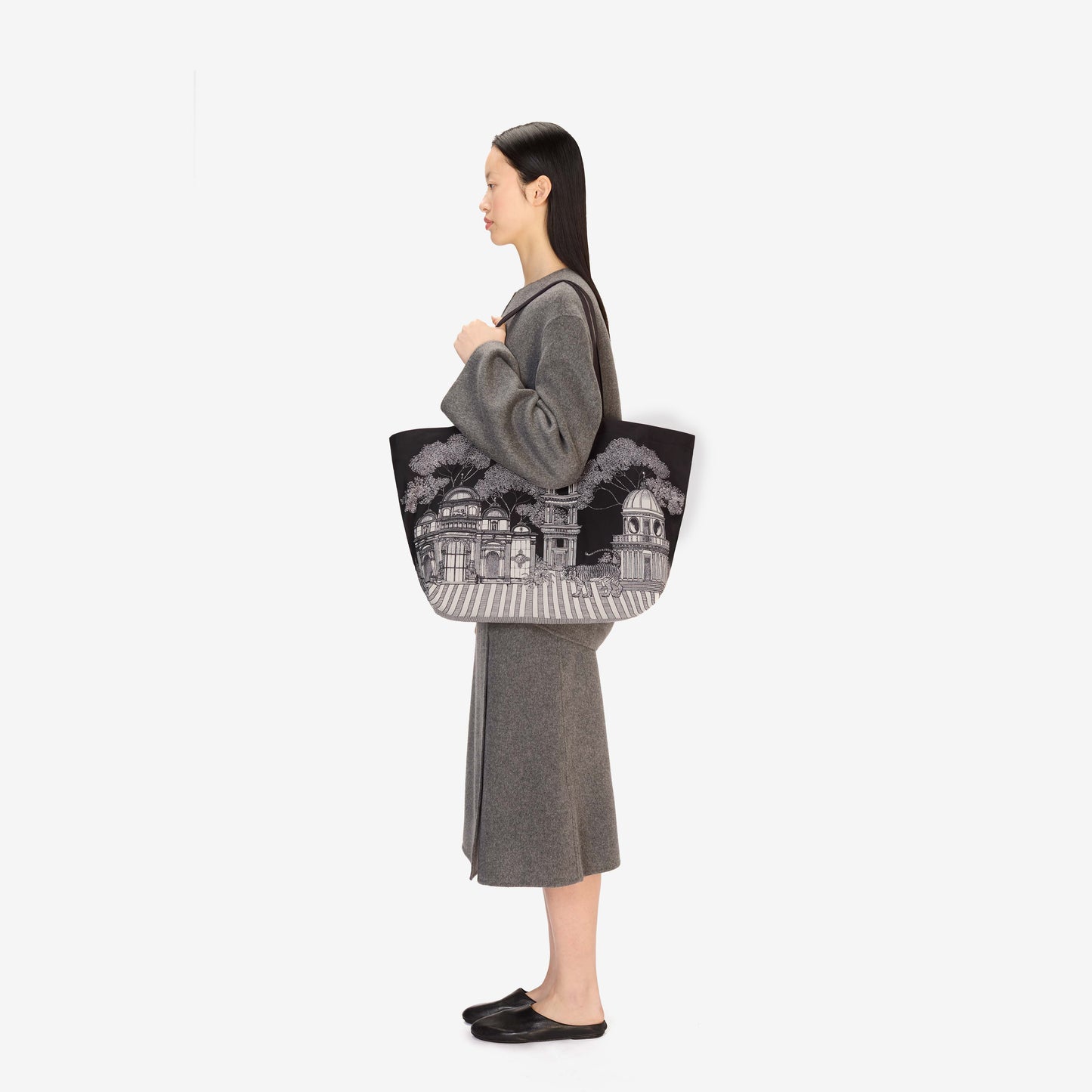 Maxi Shopper Bag - Mirage - Black