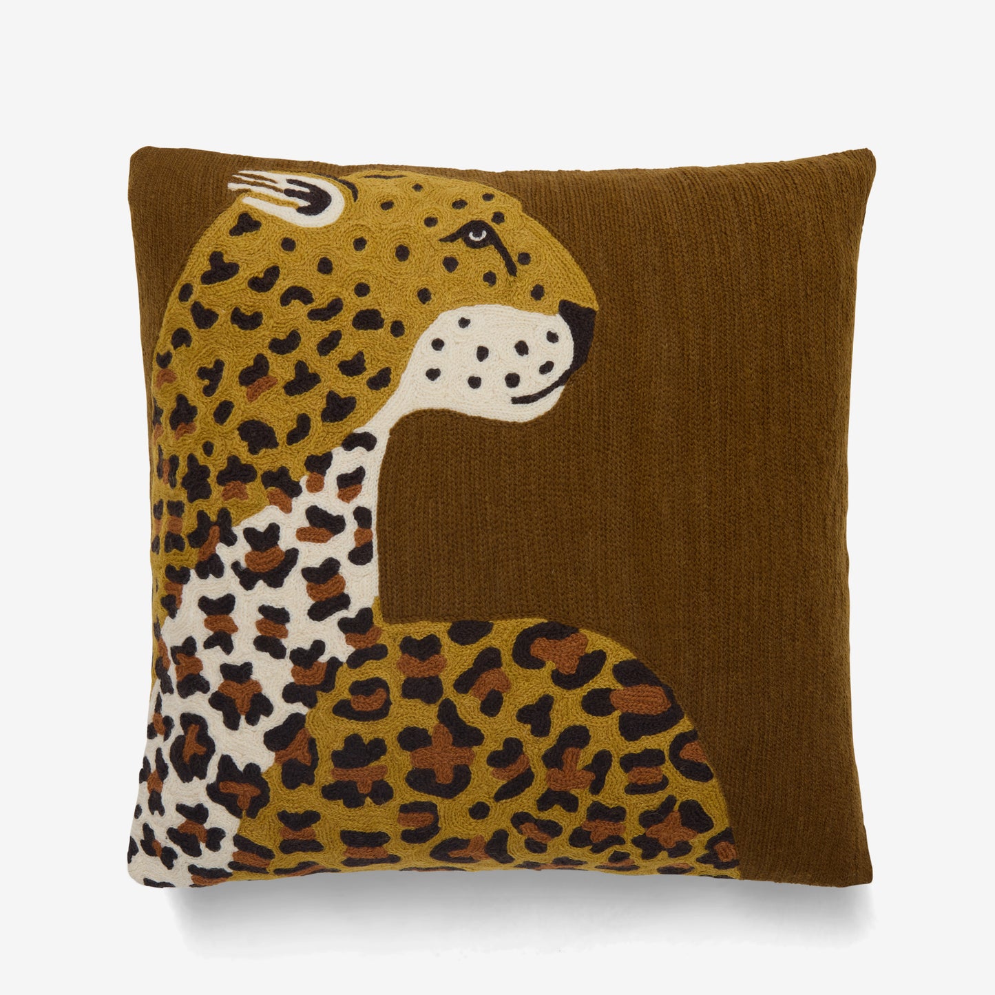 Kissenbezug - Leopard - Safrangelb