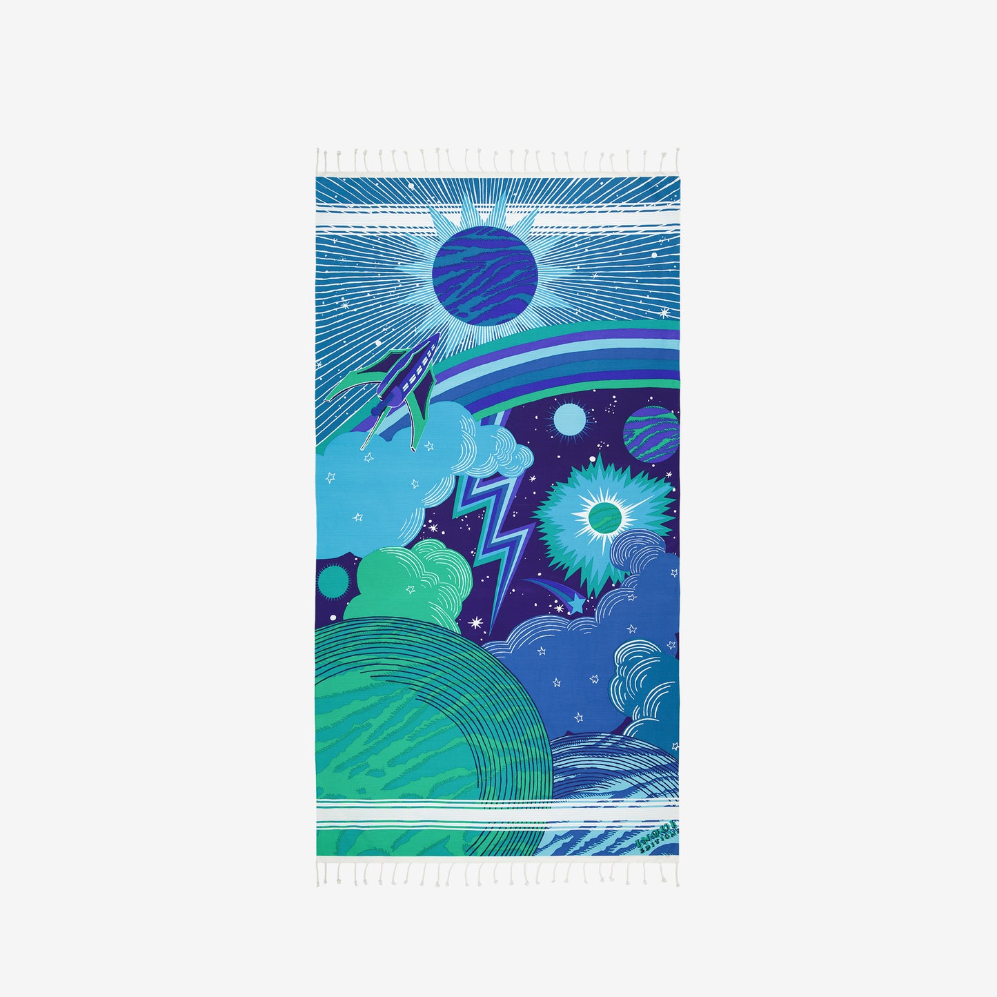 Telo Fouta 100 - Boom - Blu turchese