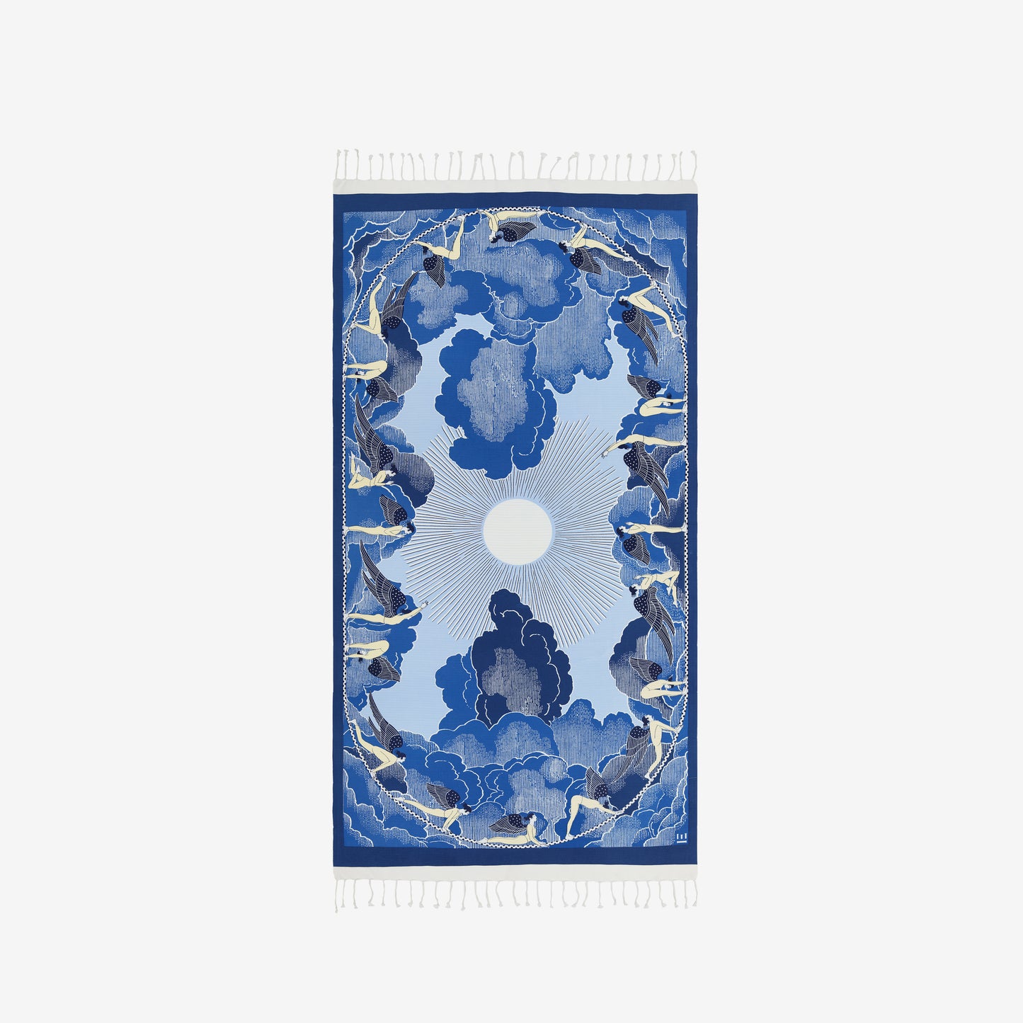 Toalla Fouta 100 - Yoga - Azul