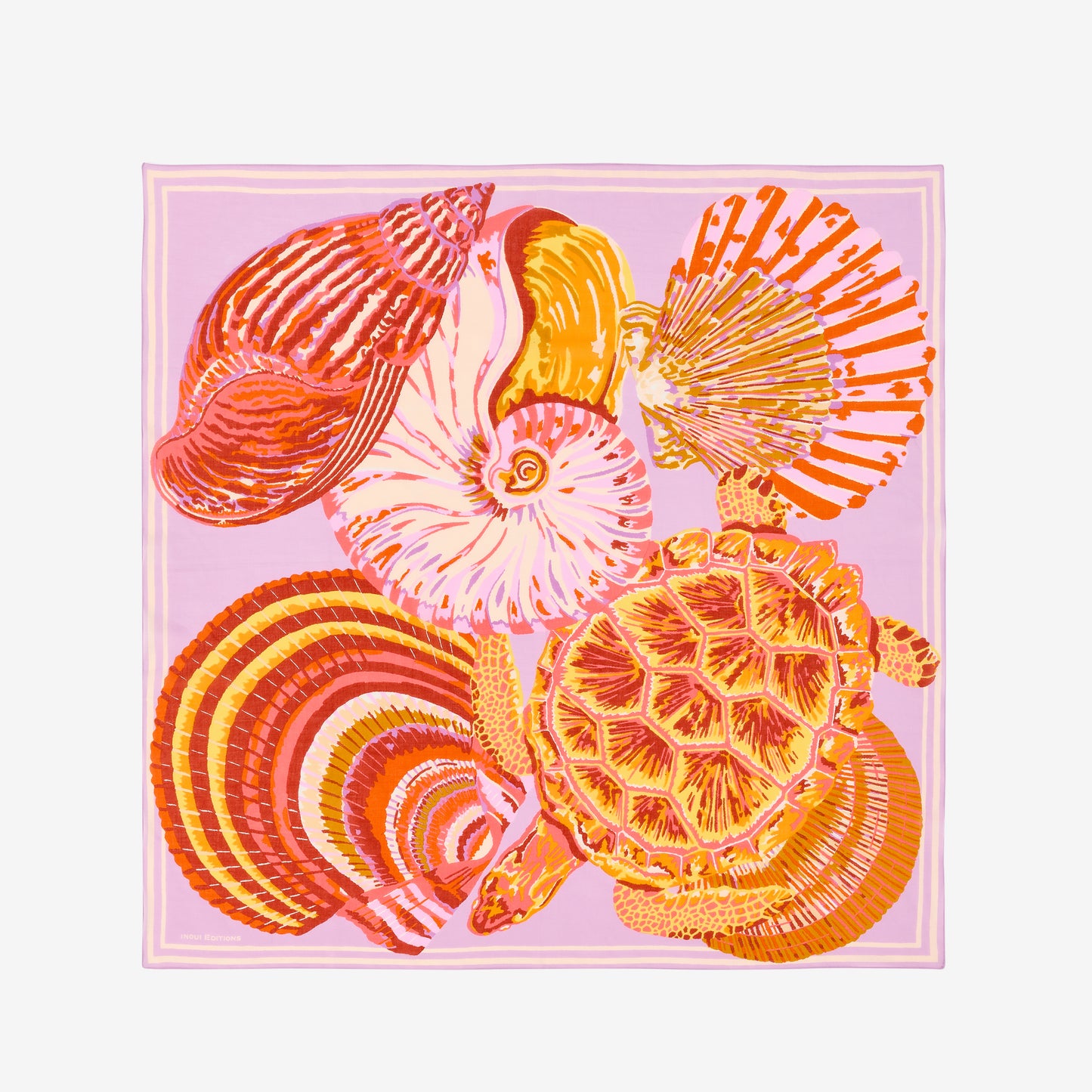 Foulard quadrato 100 - Galapagos - Lilla