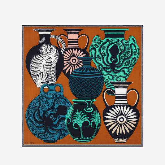 Cashmere Square 100 - Mykonos - Terracotta