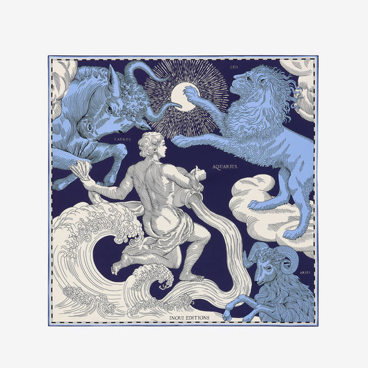 Square 65 - Astro Aquarius - Blue