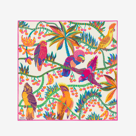 Square 65 - Cerise - White