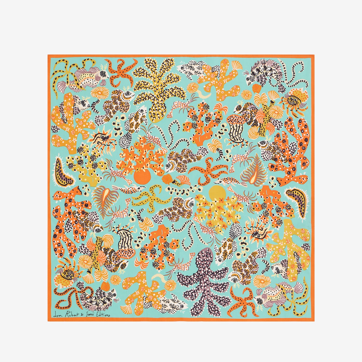 Square 65 - Jardin de sirènes / Dom Robert - Turquoise Blue