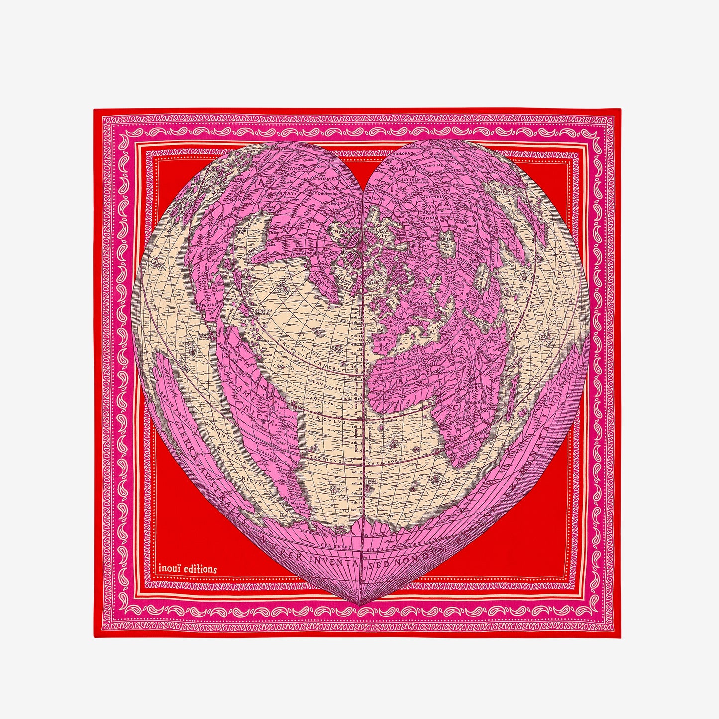 Square 65 - Mappemonde - Pink