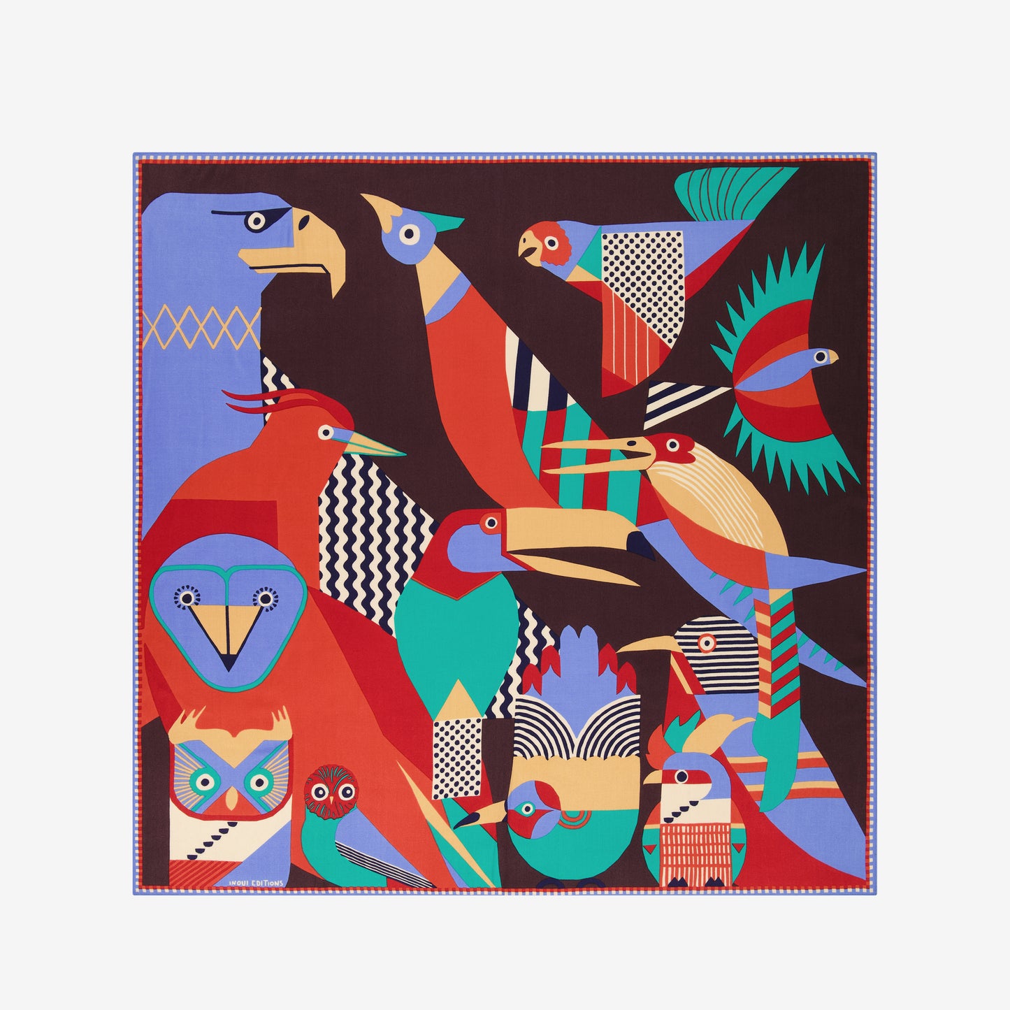 Foulard quadrato 100 - Tribu - Viola