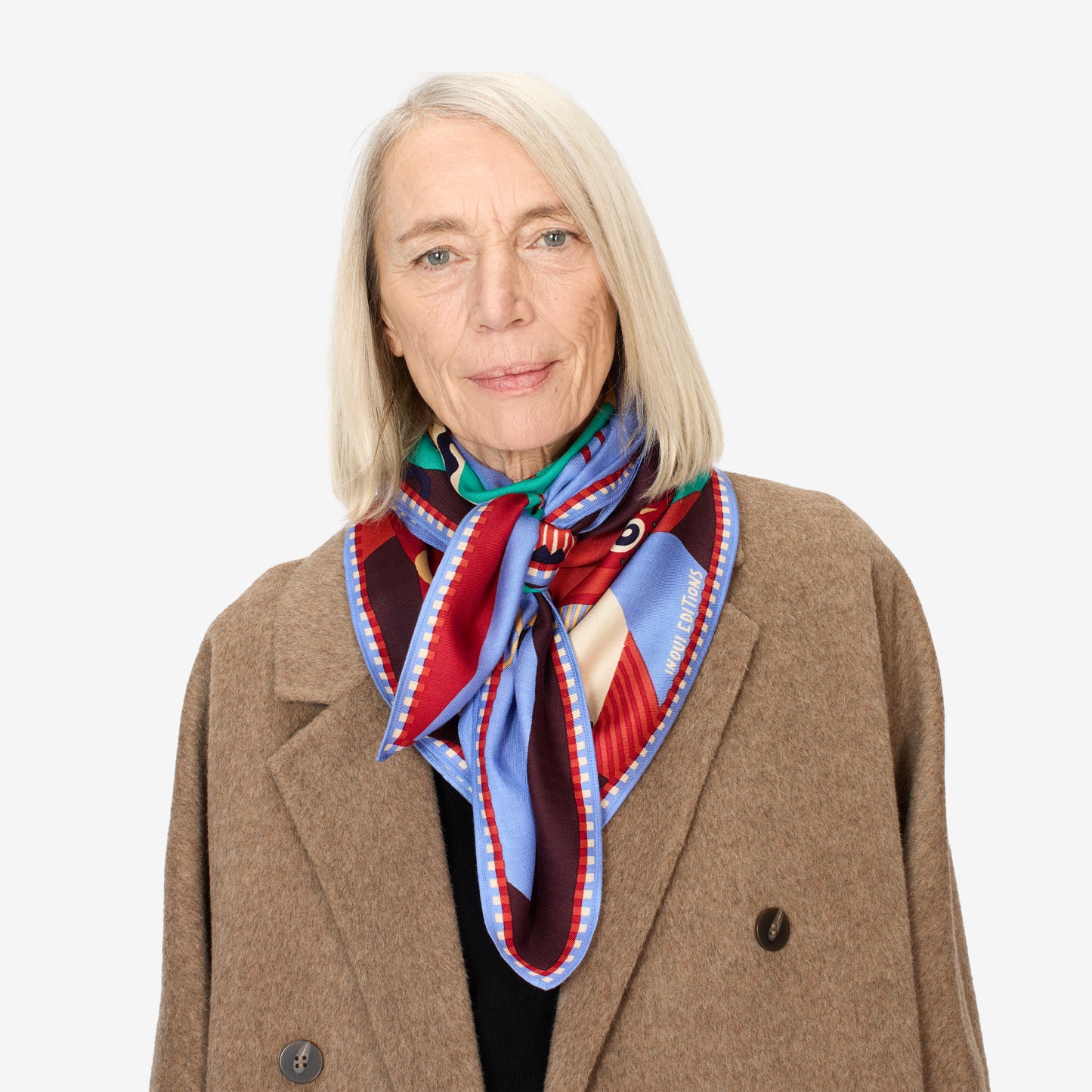 Foulard quadrato 100 - Tribu - Viola
