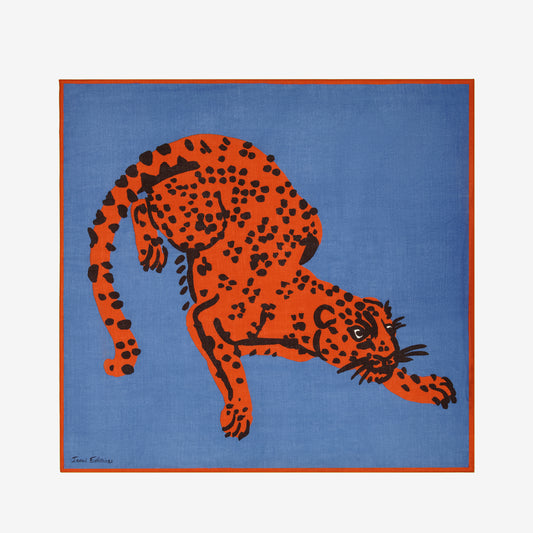 Square 130 - Feline - Blue