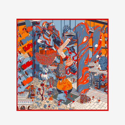 Square 130 - Imprimerie - Orange