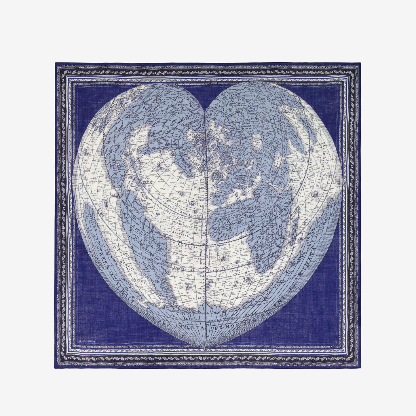 Square 130 - Mappemonde - Blue