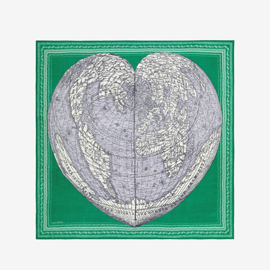 Pañuelo 130 - Mappemonde - Verde