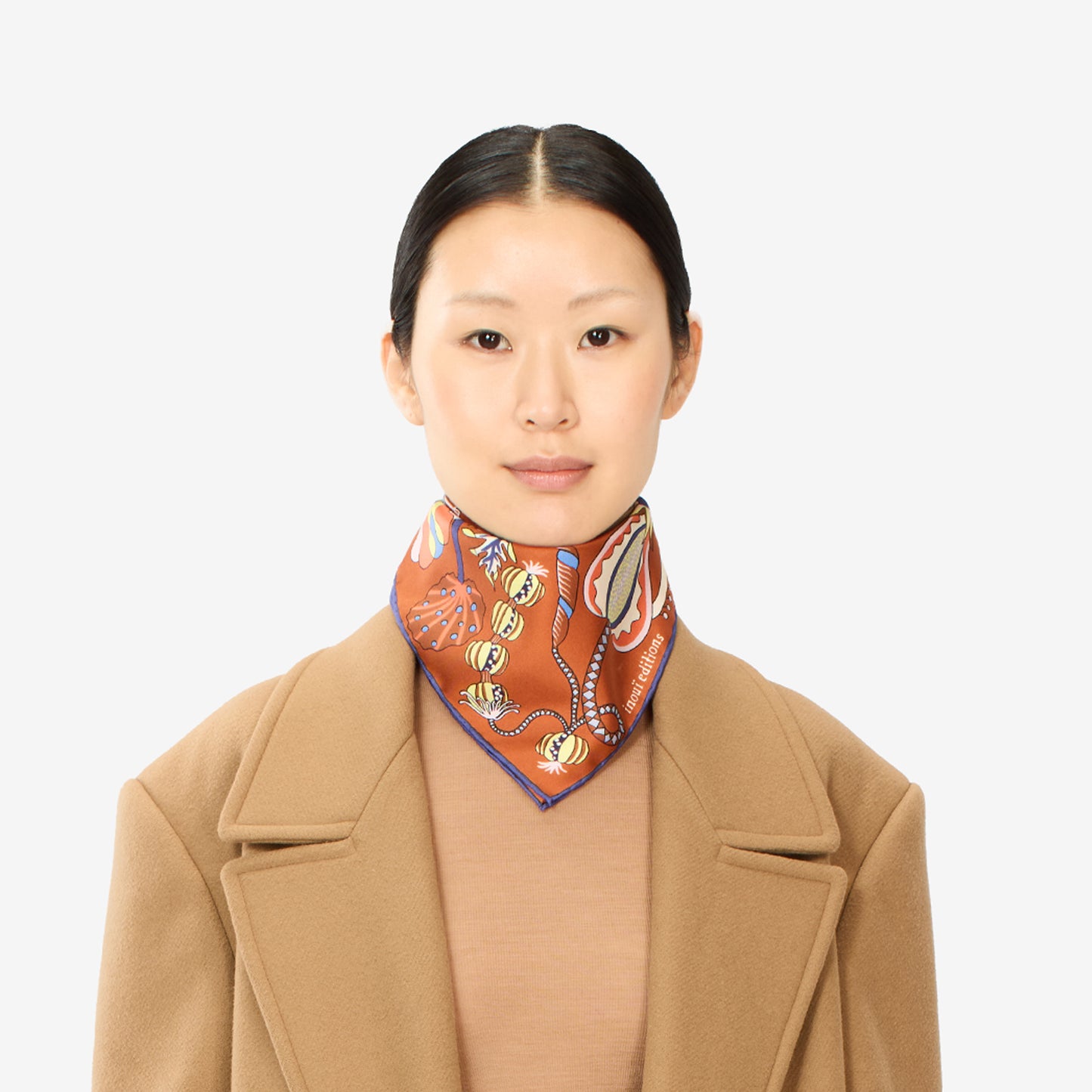 Foulard quadrato 45 - Botanique - Scoiattolo